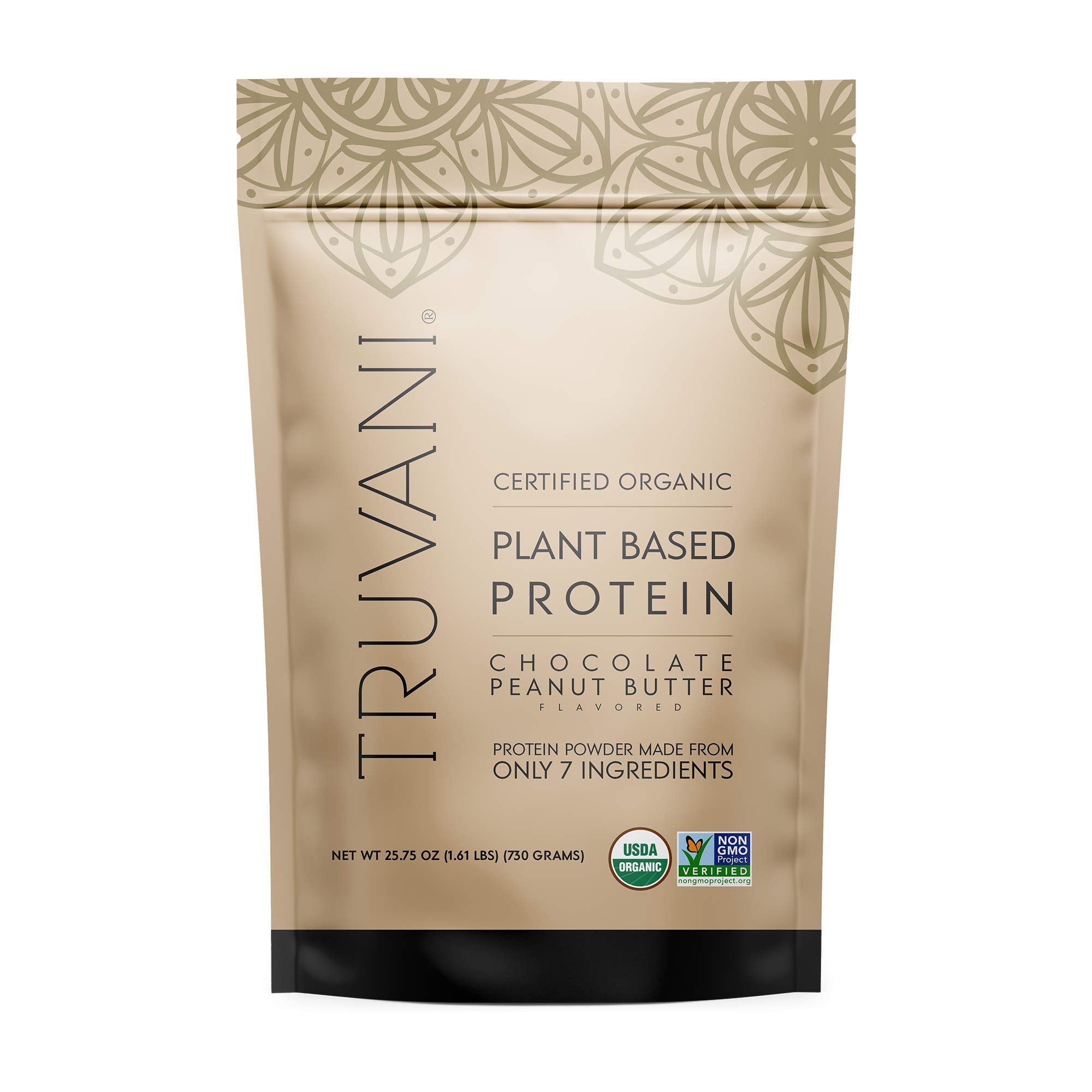 Truvani Vegan Chocolate Peanut Butter Protein Powder - 20g Plant-Based Protein, Gluten Truvani uk supplements