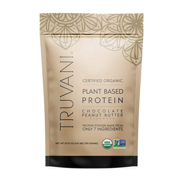 Truvani Vegan Chocolate Peanut Butter Protein Powder - 20g Plant-Based Protein, Gluten Truvani uk supplements