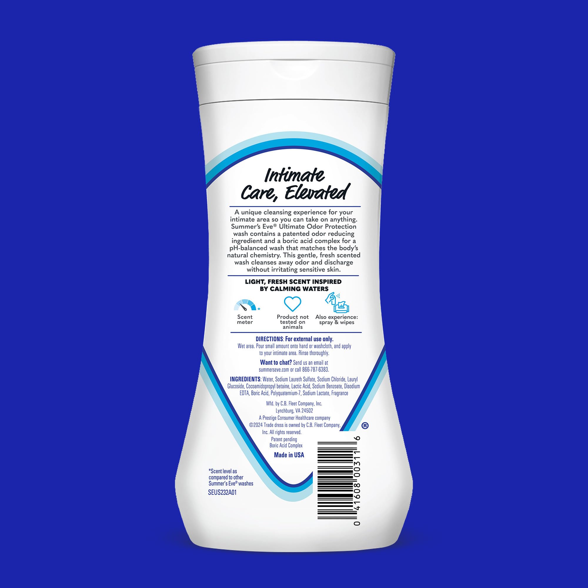 Summer's Eve, Ultimate Odor Control, Feminine Body Wash with Boric Acid, Removes Odor Summer's Eve uk supplements