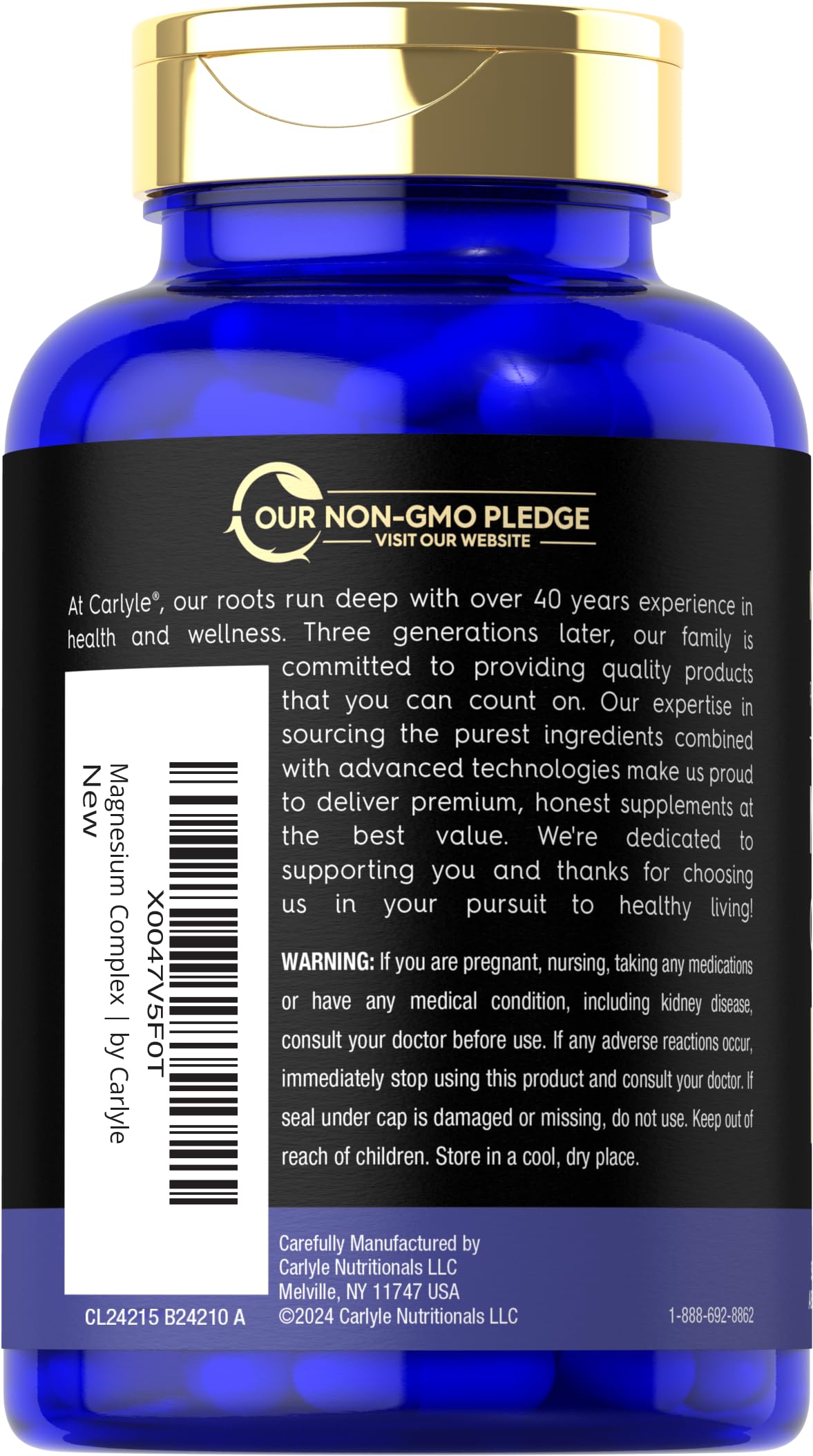 Magfusion-10 Magnesium Complex Supplement 745mg | 120 Capsules | 10 in 1 Blend | Vegetarian, Non-GMO, Gluten Free Magfusion-10 uk supplements