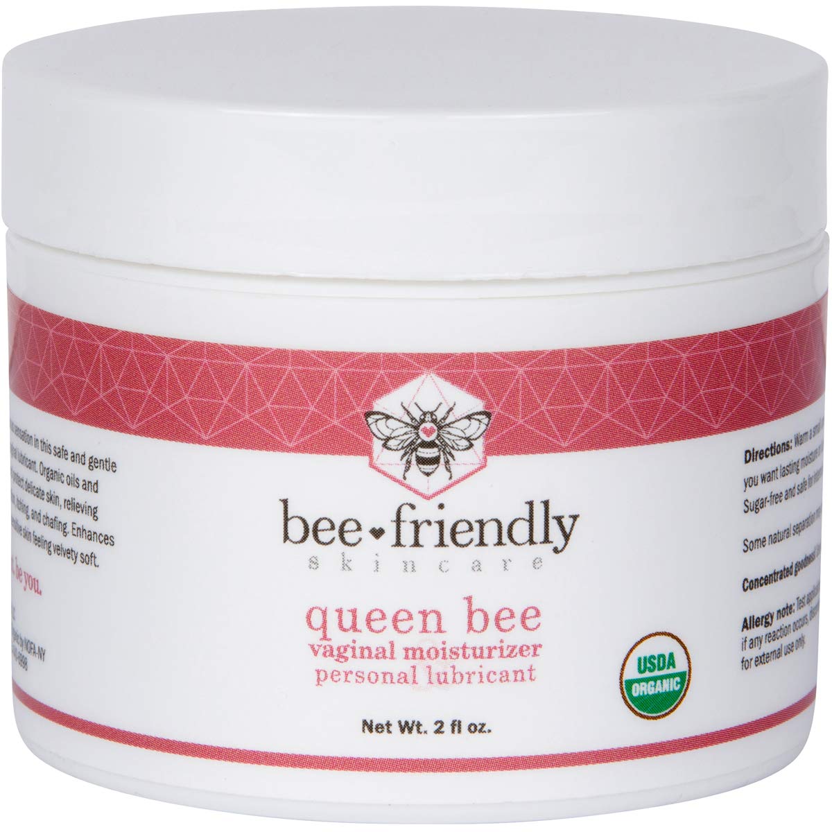 BeeFriendly Organic Vaginal Moisturizer, USDA Certified, Natural Vulva Cream For Dryness BeeFriendly uk supplements