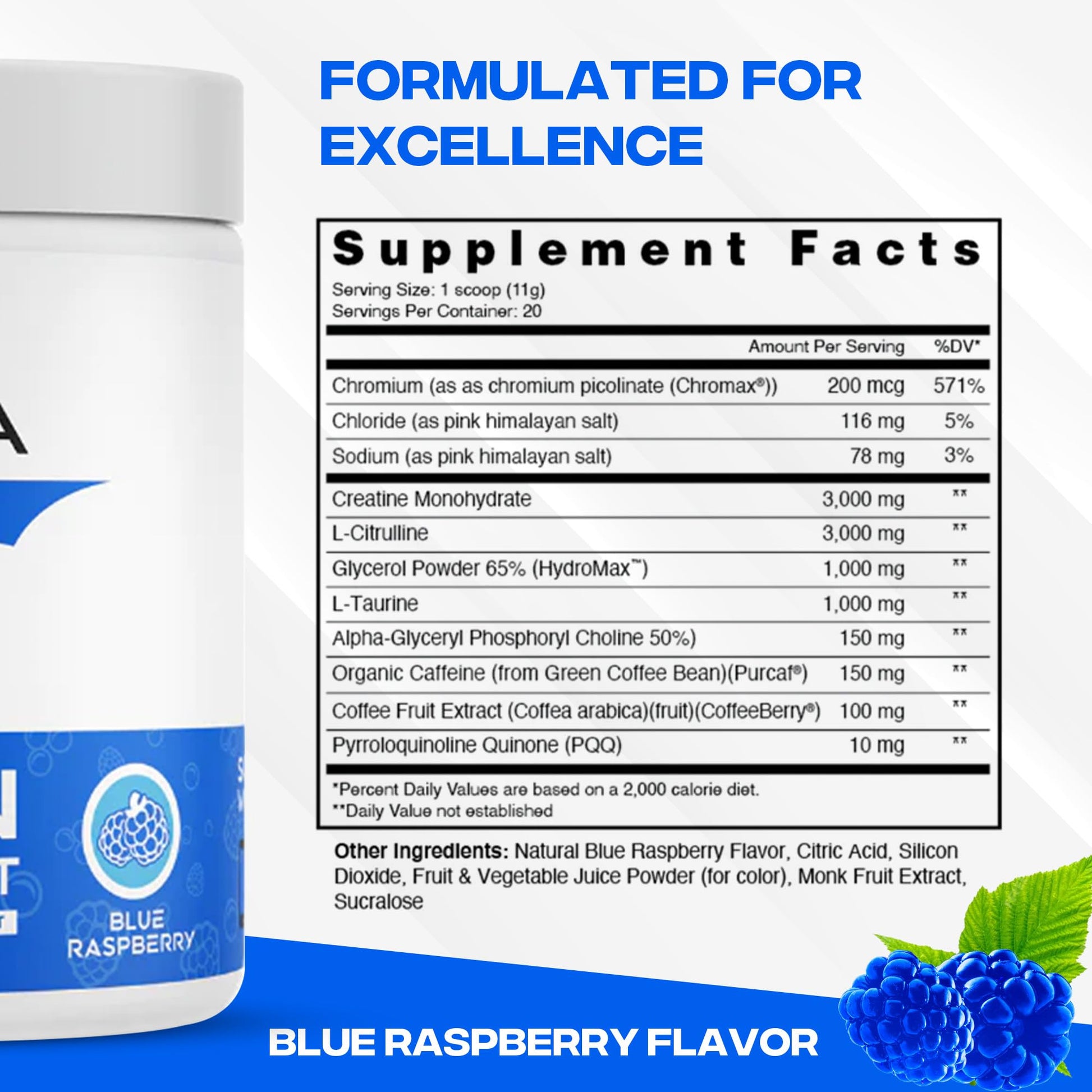 XEELA Organic Pre Workout Powder: Clean Preworkout for Men & Women, with Flavored XEELA uk supplements