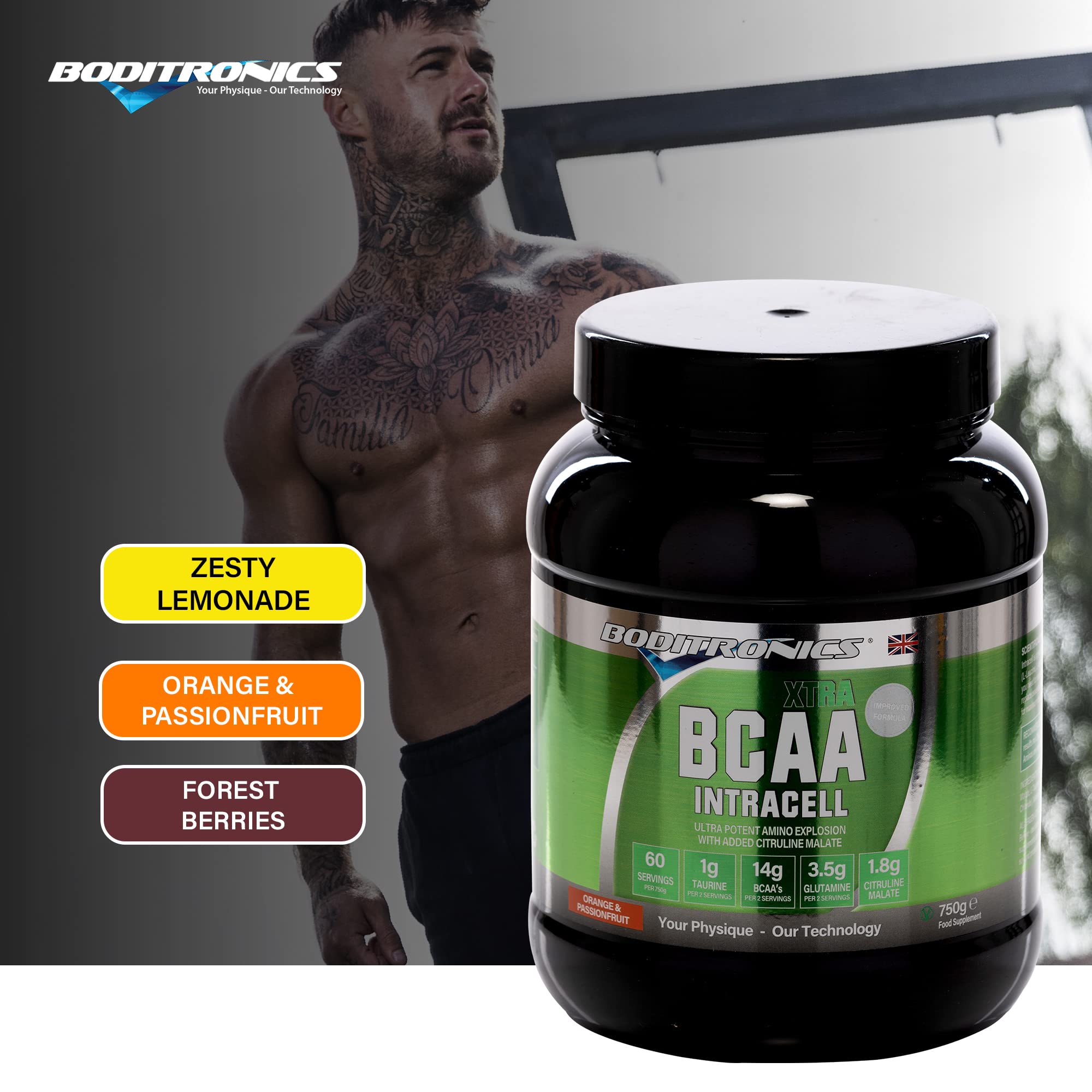 Boditronics BCAA Intracell Xtra Intra Workout Protein Powder, Branched Chain Amino Acid Supplement Boditronics uk supplements