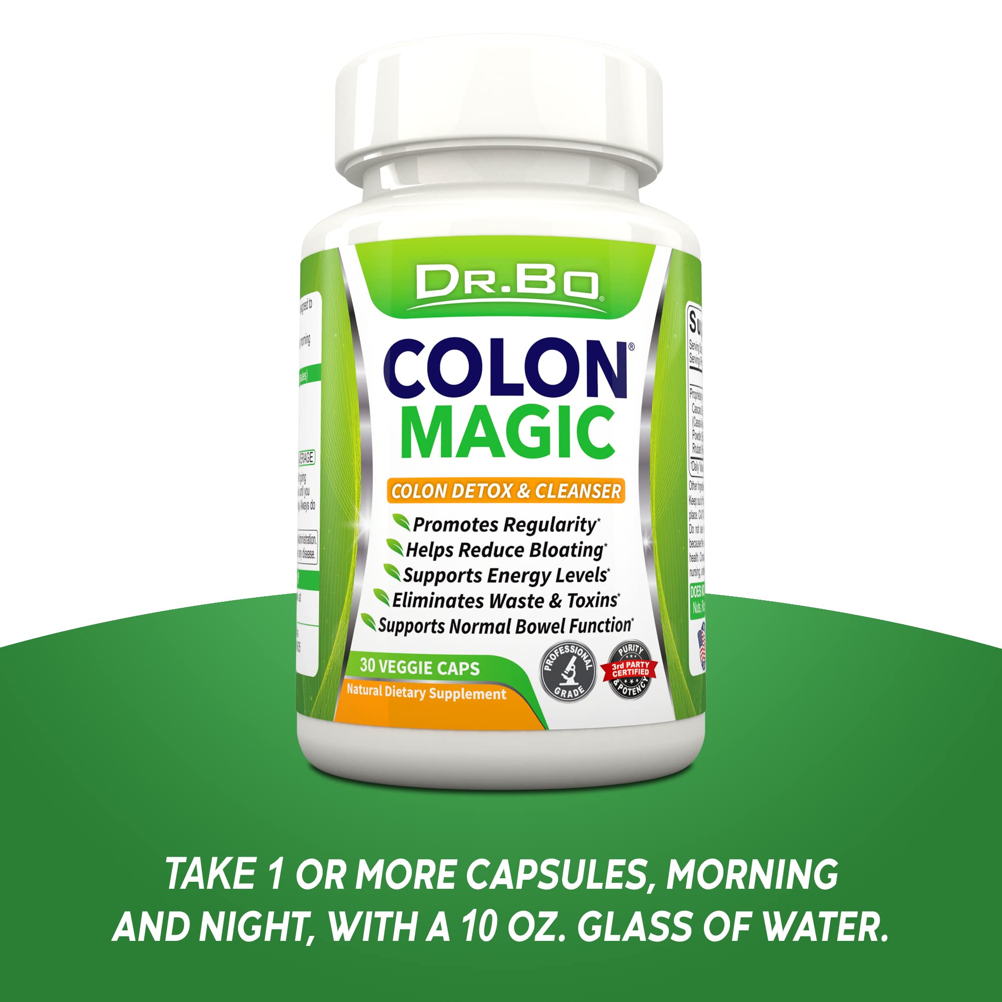 Colon Cleanse Detox Formula - Natural Bowel Cleanser Pills for Intestinal Bloating & Fast Digestive DR. BO uk supplements