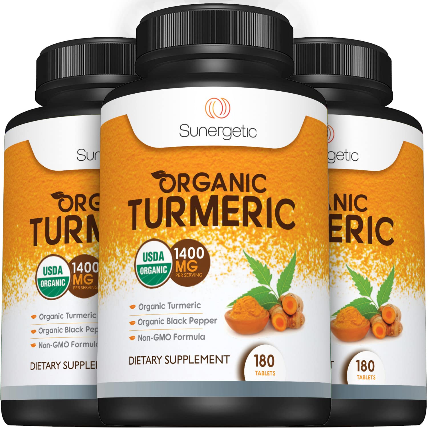 Sunergetic USDA Certified Organic Turmeric Supplement – Includes Organic Turmeric Sunergetic uk supplements