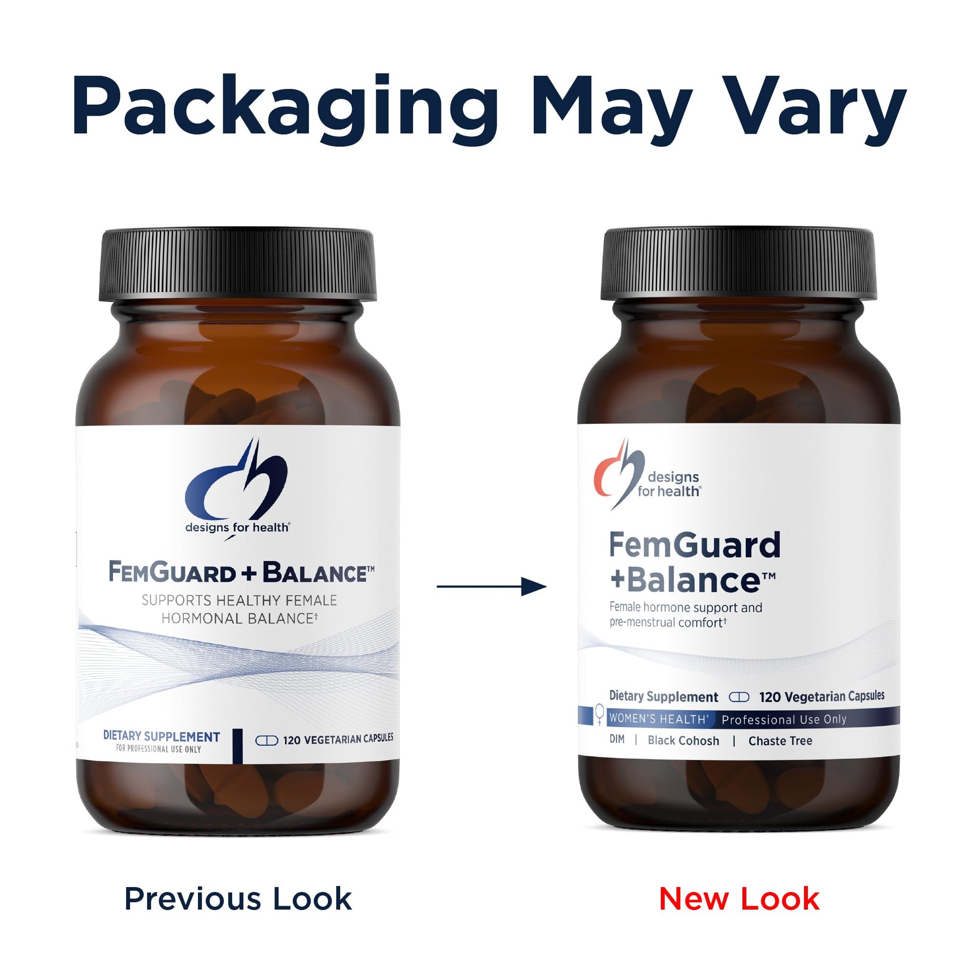 Designs for Health FemGuard + Hormone Balance for Women - DIM, Black Cohosh, Calcium D-Glucarate, EGCg Green Tea Extract & Chaste Tree Supplement for Mood Support & Estrogen Metabolism (120 Capsules) Designs for Health uk supplements