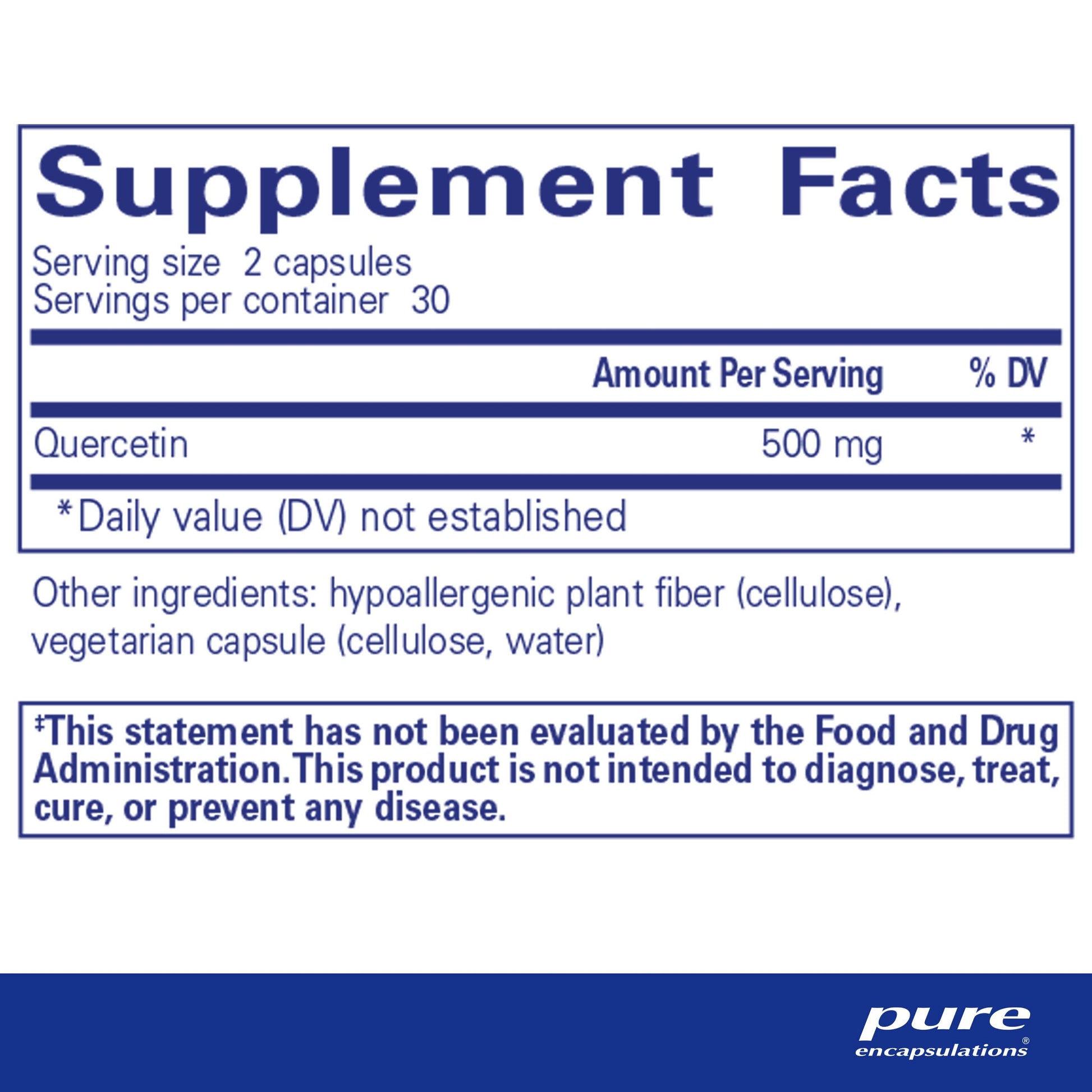 Pure Encapsulations Quercetin - Supplement with Bioflavonoids - 60 Caps Pure Encapsulations uk supplements