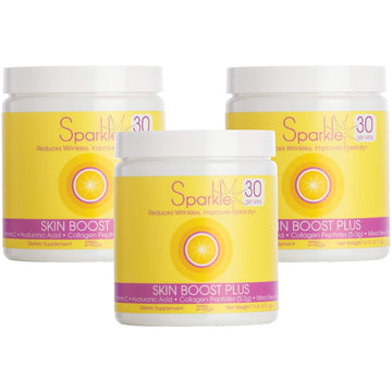 Hydrolyzed Collagen Powder - Sparkle Skin Boost Plus (Tropical Coconut Pineapple) Sparkle Collagen uk supplements