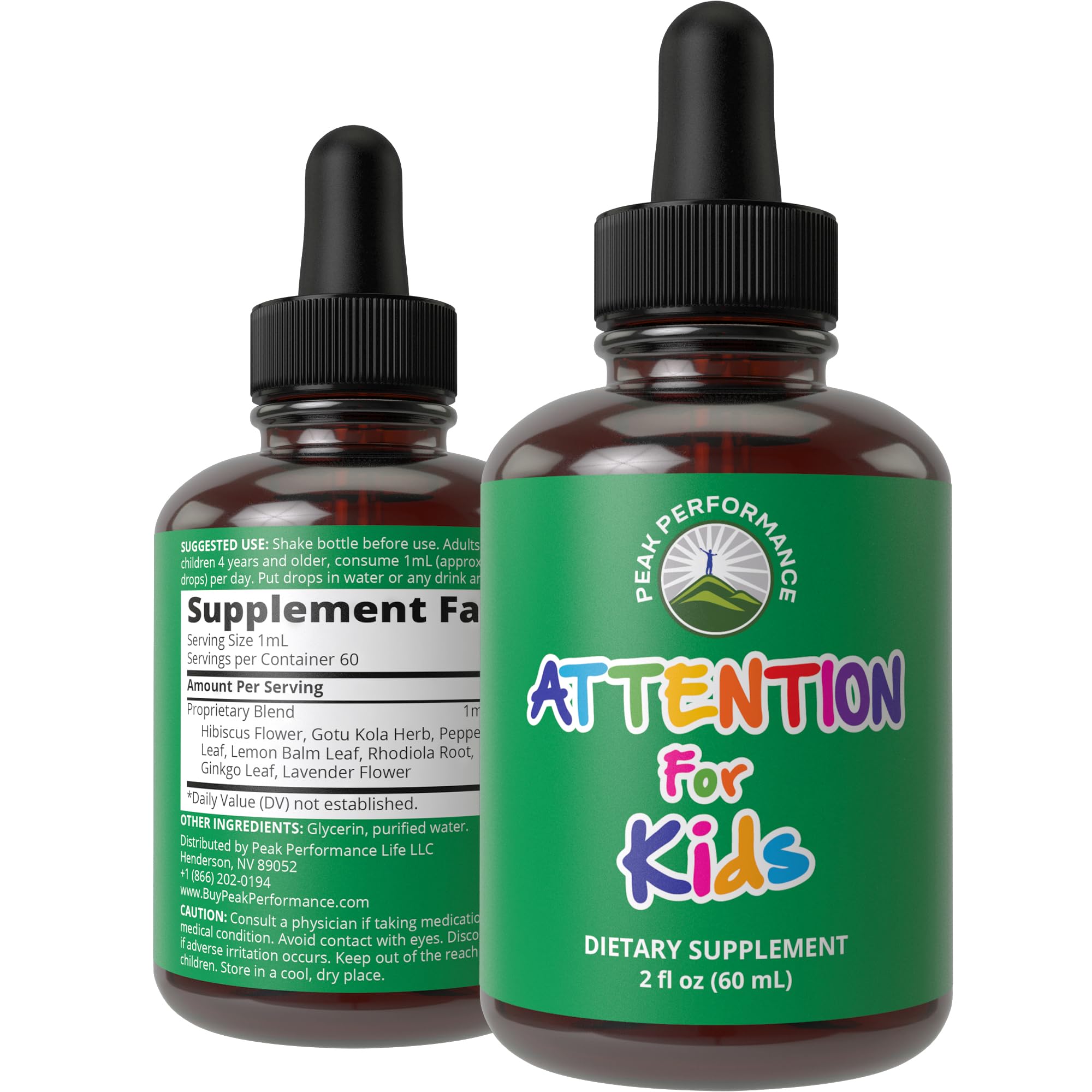 Kids Focus Drops. Attention Deficit Liquid Supplement for Concentration, Attention, Brain, Memory. No Bitter Taste. Natural Non-Habit Forming Sugar Free 7-in-1 Vegan Nootropic for Children, Teenagers Peak Performance uk supplements