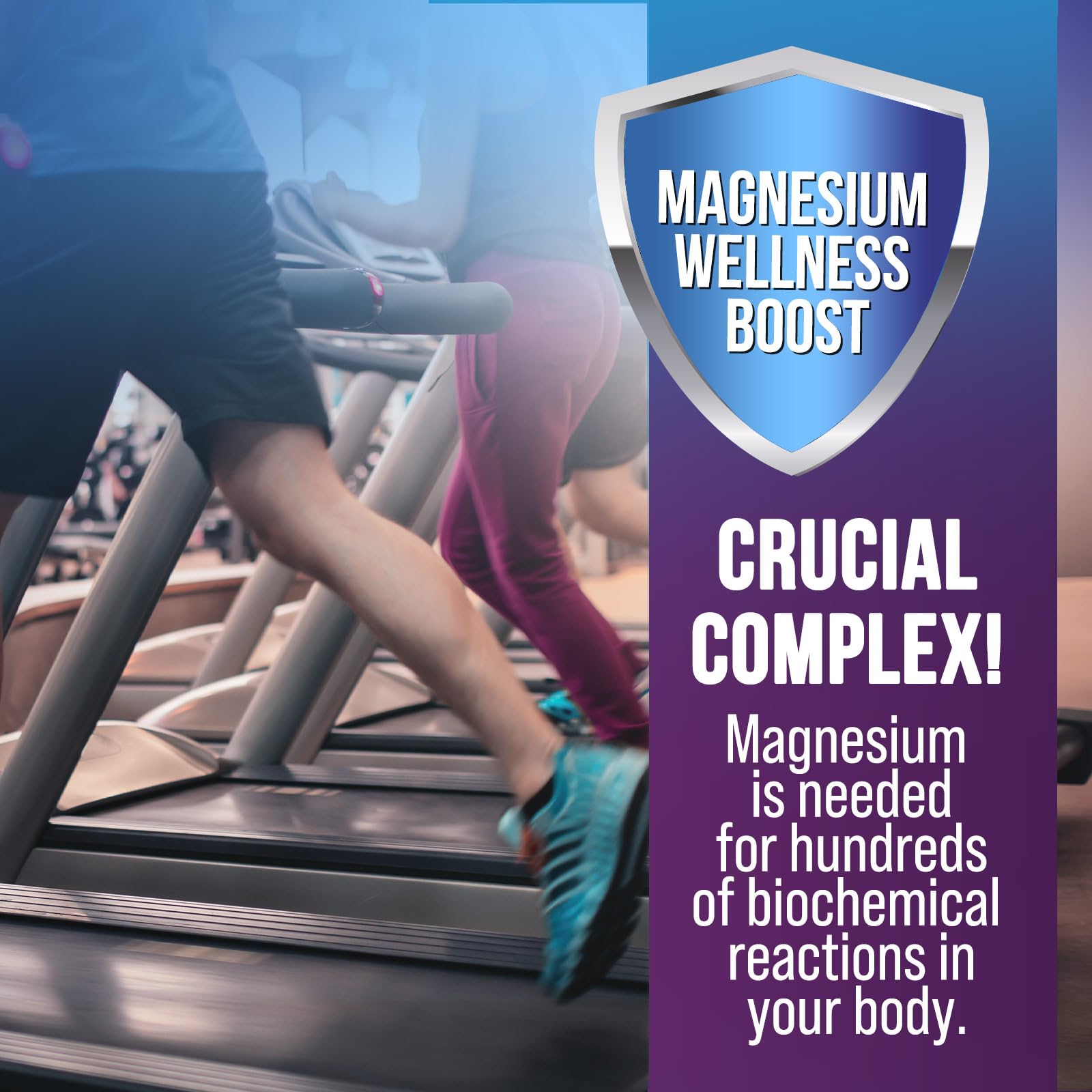 Magnesium Complex Capsules - 500mg per Serving Magnesium - High Absorption Chelated Mineral Supplement - with Oxide, Glycinate, Malate, Citrate for Muscle Bone and Heart Health Support - 120 Capsules Health Nutrition Naturals uk supplements