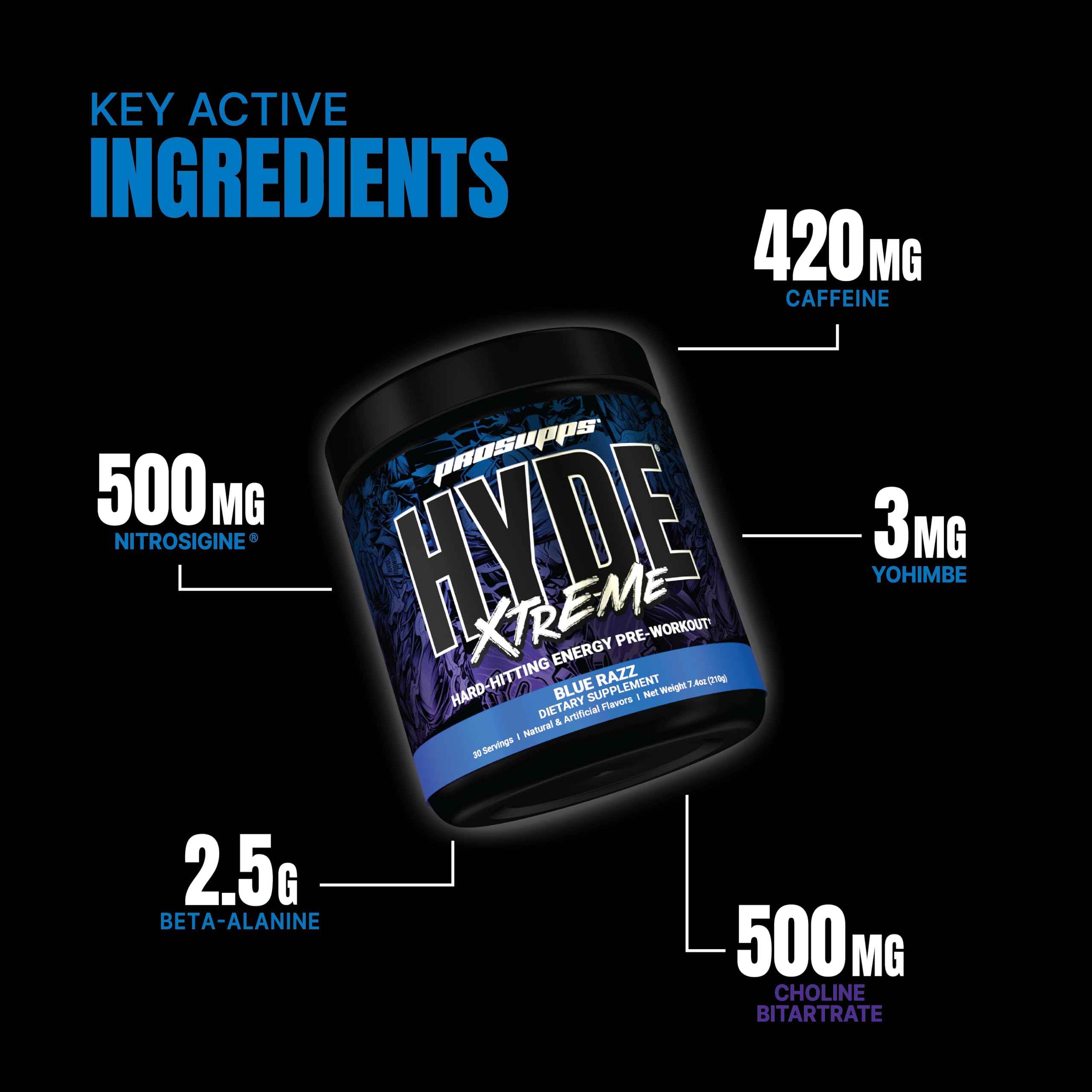 PROSUPPS Mr. Hyde Xtreme Pre-Workout Powder Energy Drink - Intense Sustained Energy PROSUPPS uk supplements