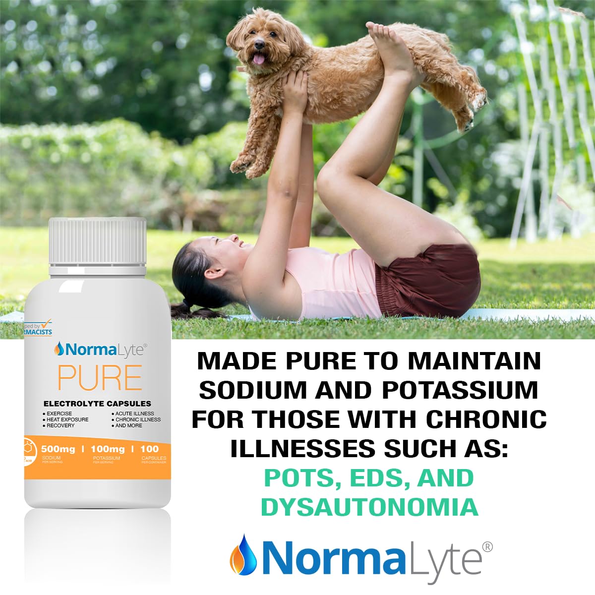 NormaLyte Electrolyte Capsules - Replenish Electrolytes for Peak Performance - Hydration Salt Pills with Essential Minerals for Energy Boost, and Muscle Recovery - 100ct/Bottle NormaLyte uk supplements