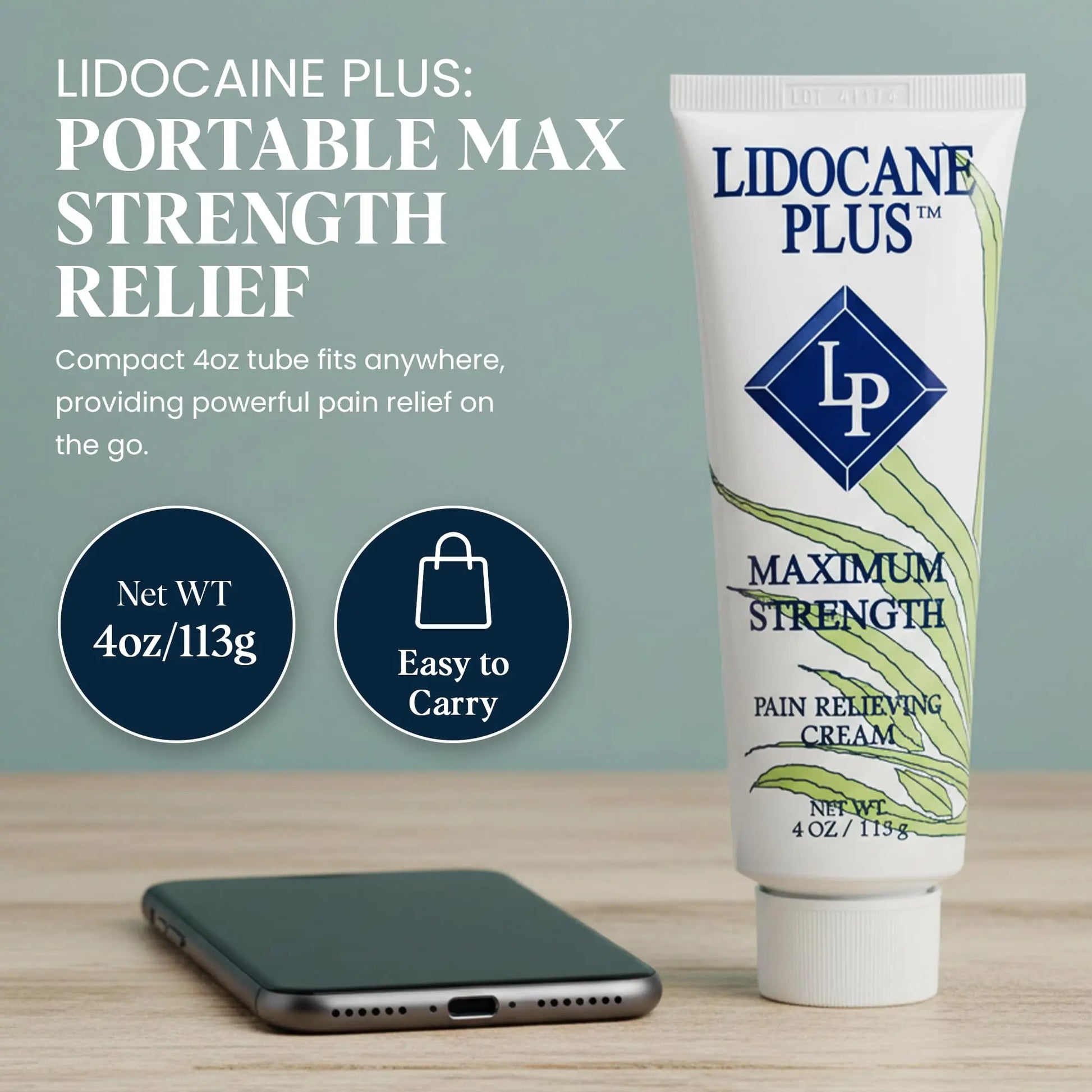 Lidocaine Plus 4% Lidocaine Cream Maximum Strength Pain & Itch Relief - Non-Greasy Formula Numbing Cream - Fast Acting Topical Pain Reliever, Soothing Topical Analgesic Aloe Vera Scent - 4 oz Lidocaine Plus uk supplements