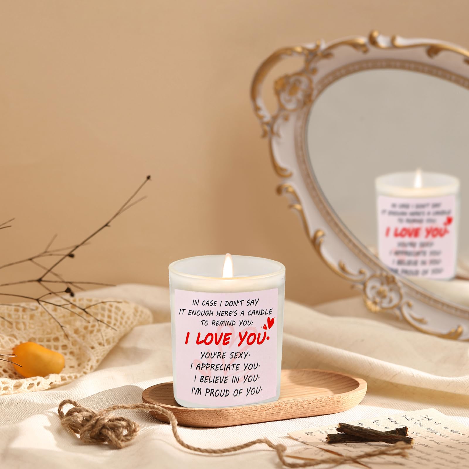 Gifts for Her Anniversary Candler - 2pack Valentine's Day Candle Gift,Wife Gifts Anniversary,Vanilla Lavender JUNPEI uk supplements