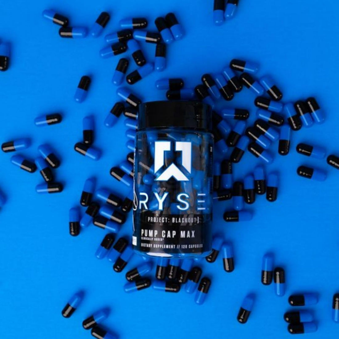 RYSE Up Supplements Project Blackout Pump Cap Max | Stimulant Free Pump Formula RYSE Up Supplements uk supplements