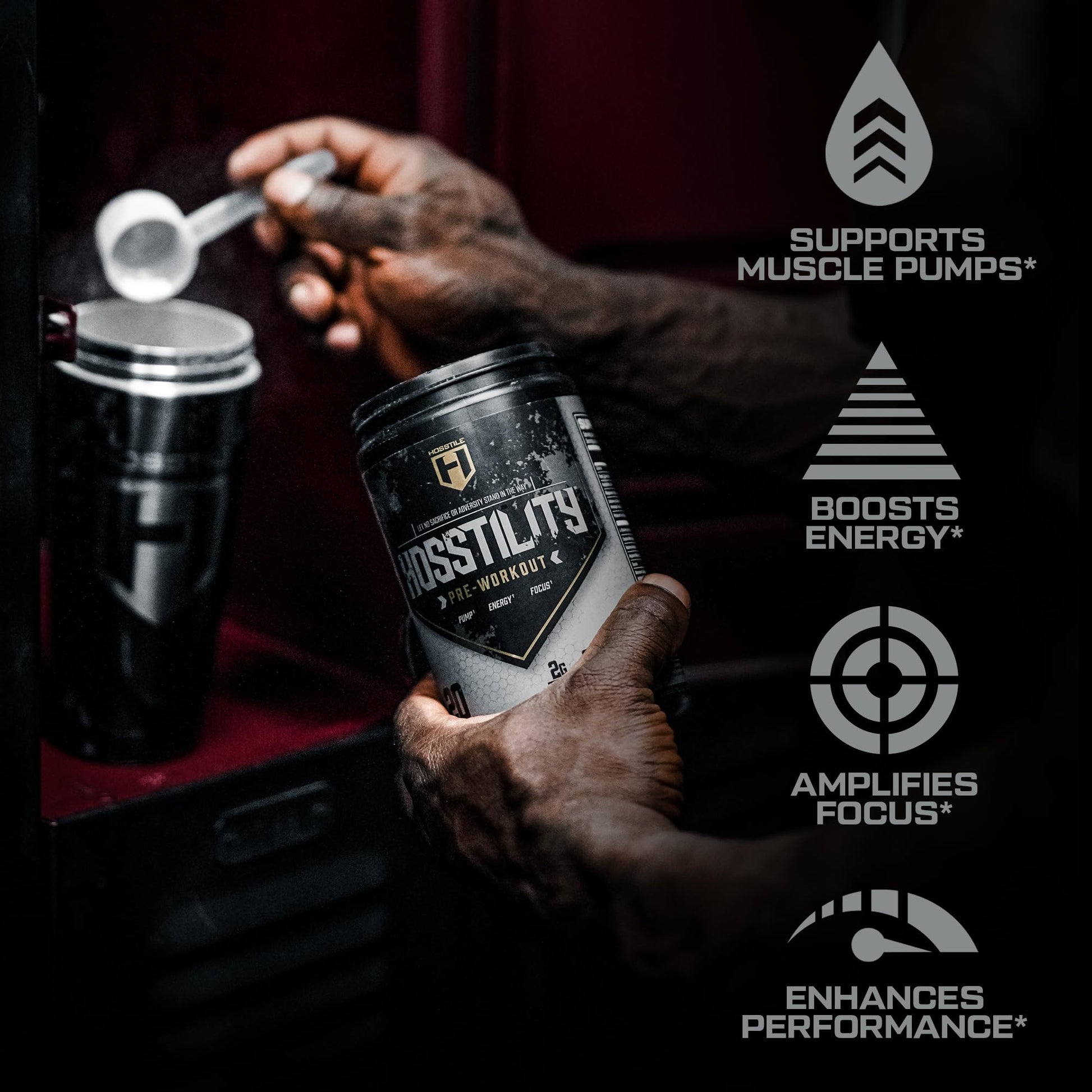 HOSSTILE Hosstility Pre Workout, All-in-One Pre Workout Powder for Men and Women HOSSTILE uk supplements