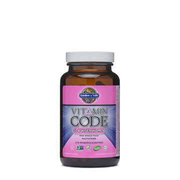 Vitamin Code 50 & Wiser Women Formula 120 VegiCapsules Garden of Life uk supplements