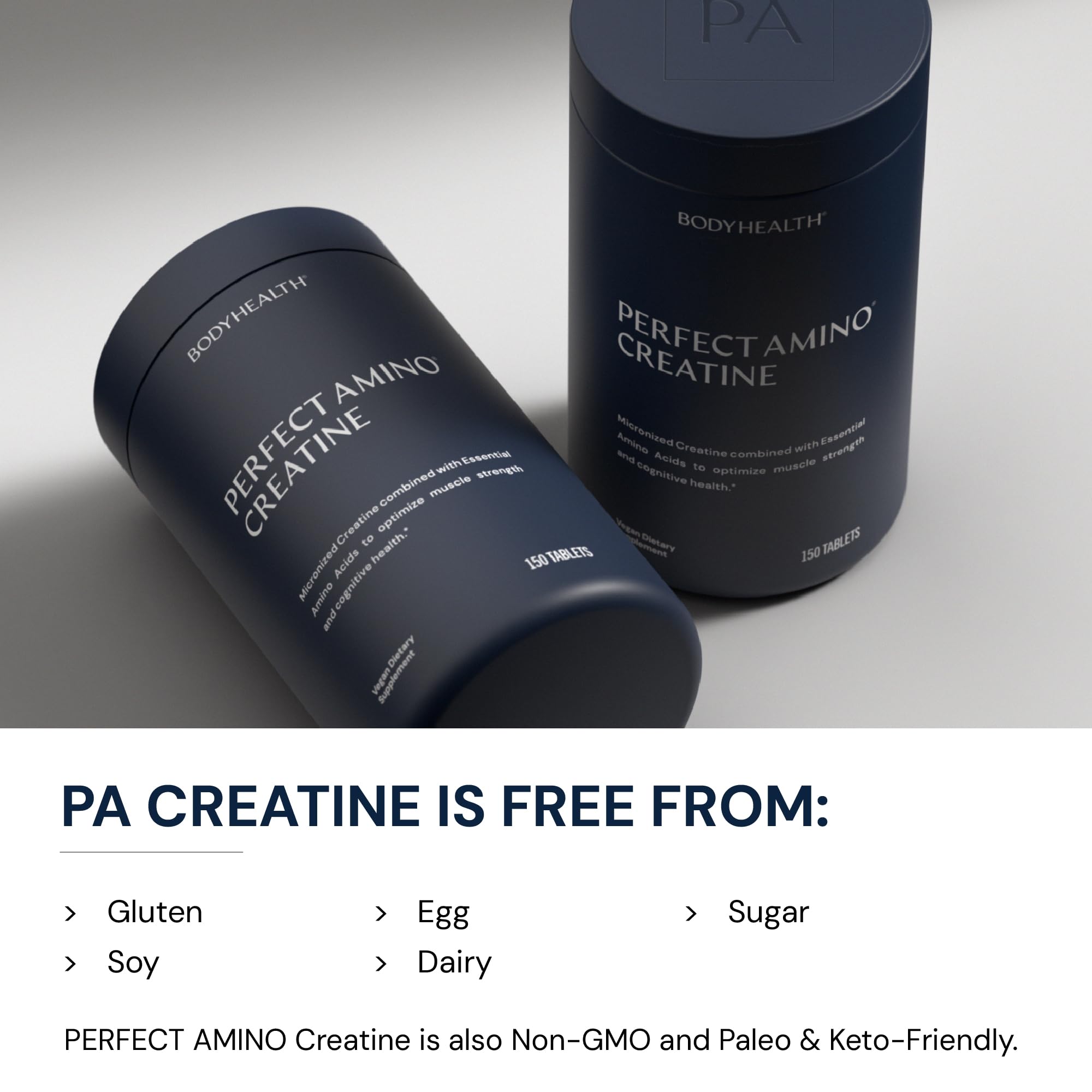 BodyHealth Creatine Monohydrate Tablets – Vegan Pre Workout Supplement with PerfectAmino, BCAAs & EAAs – Keto-Friendly, Muscle Recovery & Energy Support – 5g Creatine Equivalent per Serving BodyHealth uk supplements