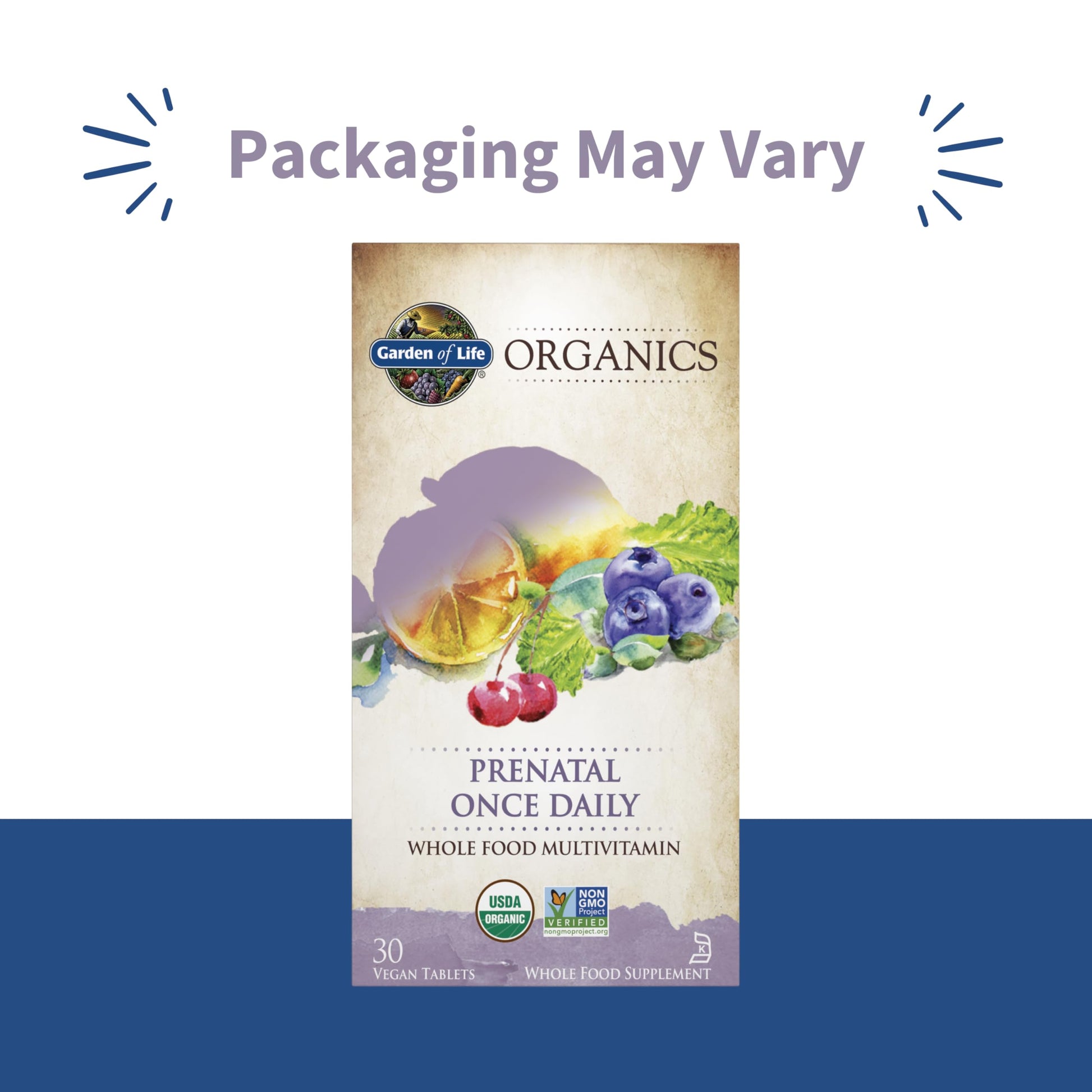 Garden of Life Organics Prenatal Vitamin: Folate for Energy & Healthy Fetal Development, Non-constipating Iron, Vitamin C, B6, B12, D3 – Organic, Non-GMO, Gluten-Free, Vegan, 30 Day Supply Garden of Life uk supplements