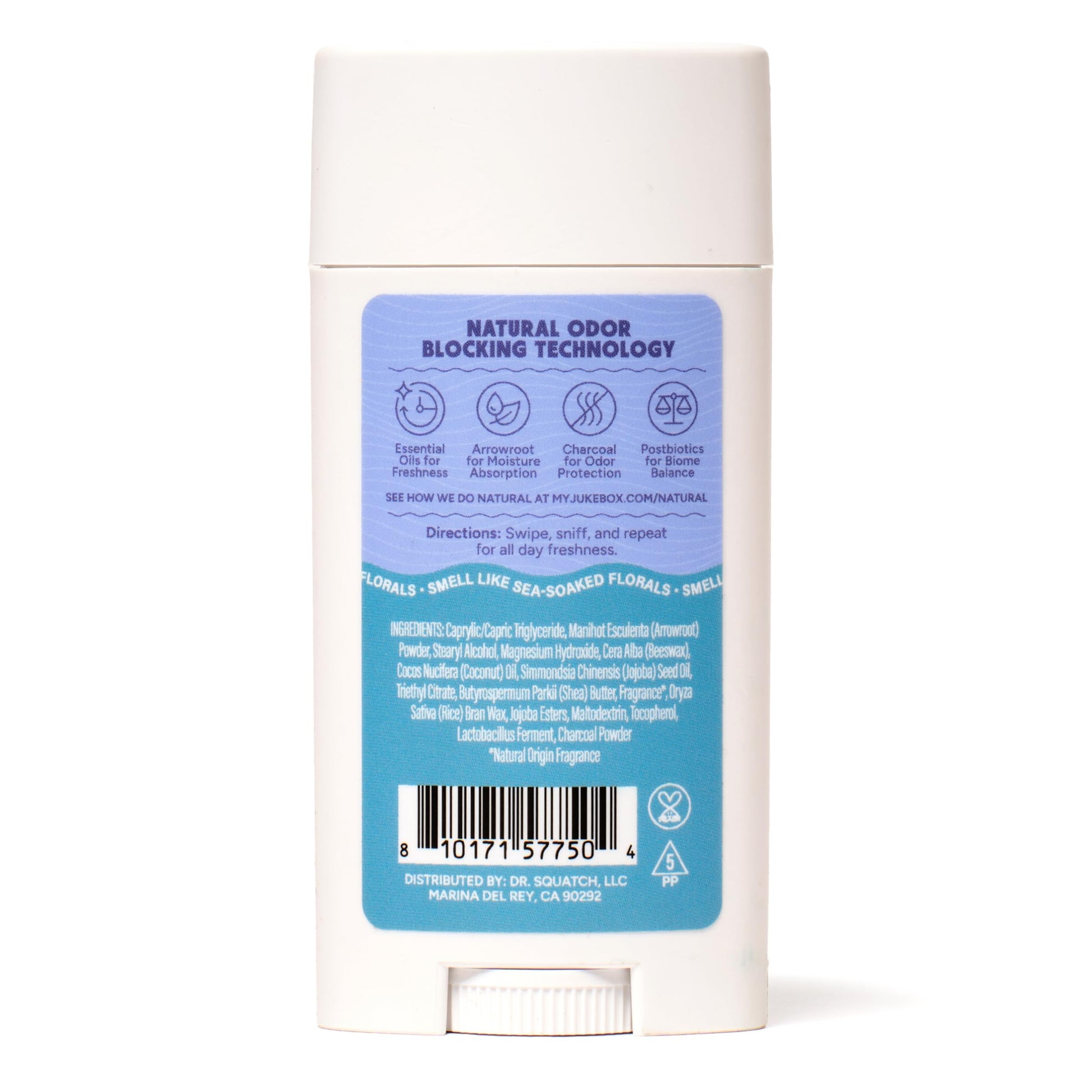 Jukebox Natural Women’s Deodorant – Aluminum Free, 72 Hour Odor Protection – Made with Arrowroot, Charcoal & Postbiotics – Sky Blue Malibu, 2.65 oz JUKEBOX uk supplements