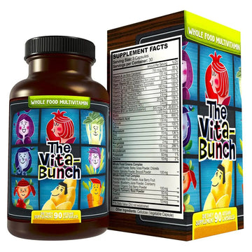 Whole Food Multivitamin Fruit & Super Greens All-in-one Vitamin Complex, 90 Vegan Capsules - Daily Vitamin for Women and Men Hippie Farms uk supplements