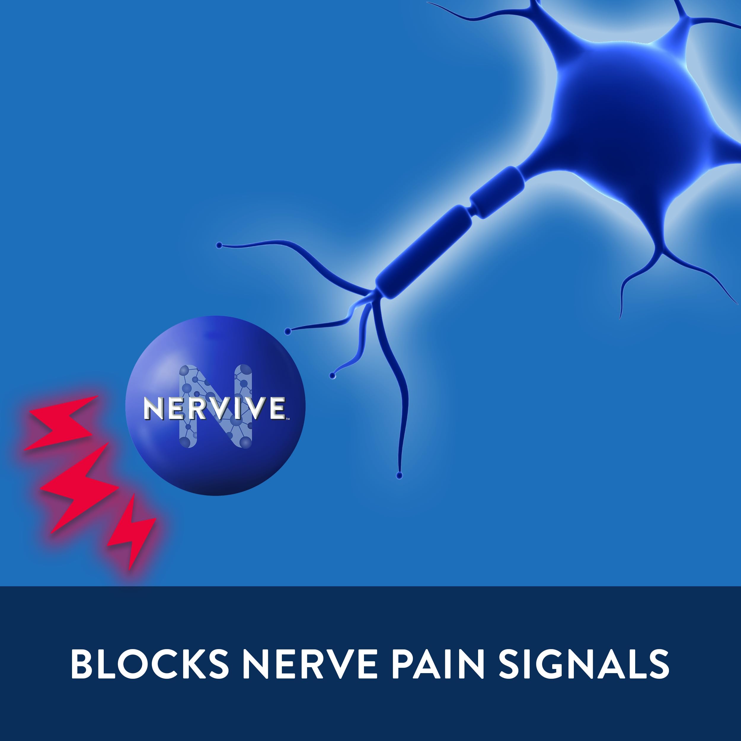 Nervive Pain Relieving Spray, Lidocaine Spray, Nervive Pain Relief, Lidocaine Topical, Foot Pain, Leg Pain, Hand Pain, Max Strength Formula, for Hard to Reach Areas, 4.5oz Nervive uk supplements