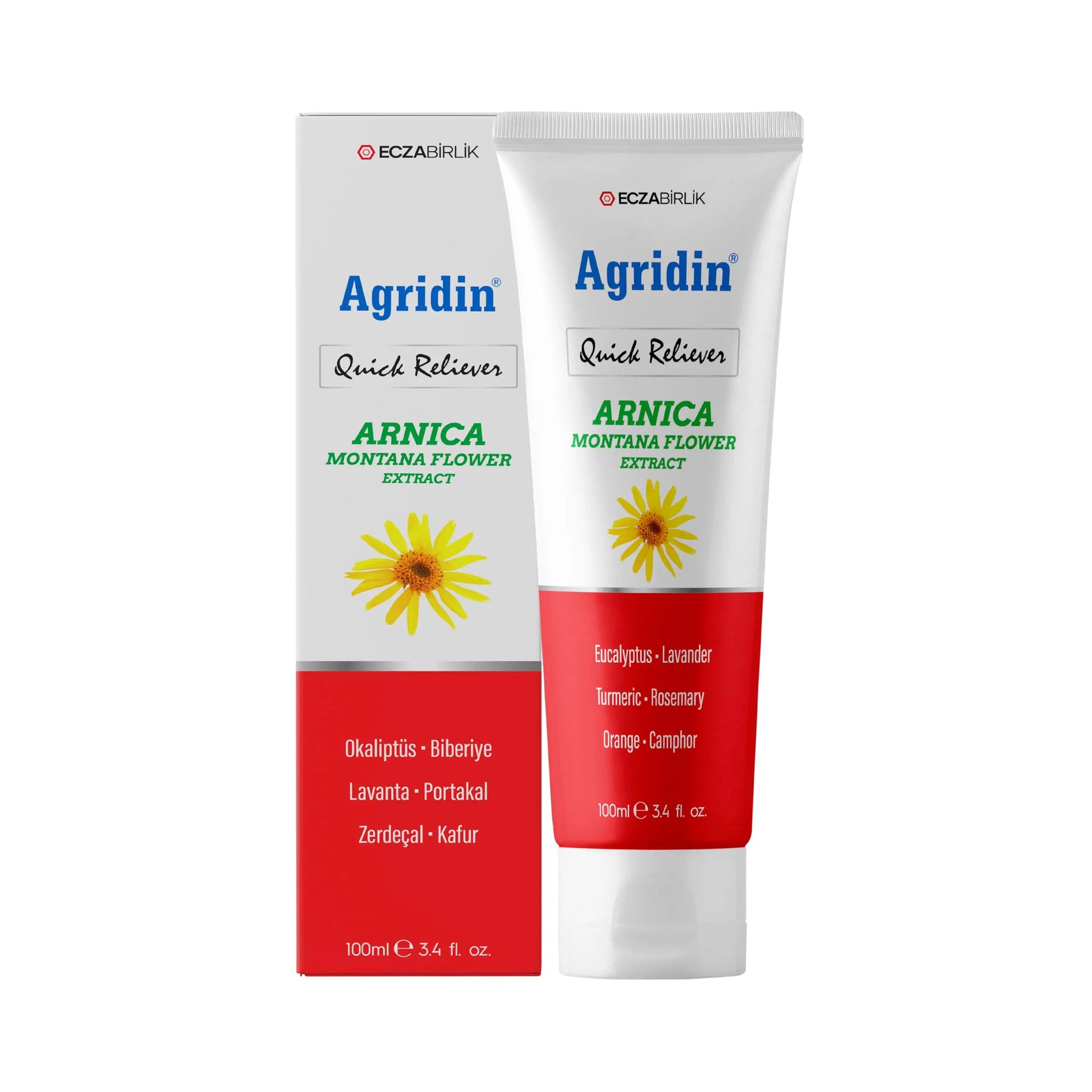 Agridin Arnica Pain Relief Cream for Joint & Muscle – Extra Strength Fast-Acting Formula – Targets Back, Knee, Neck, Hand, Foot Aches – Natural Massage Cream for Inflammation & Bruises Agridin uk supplements
