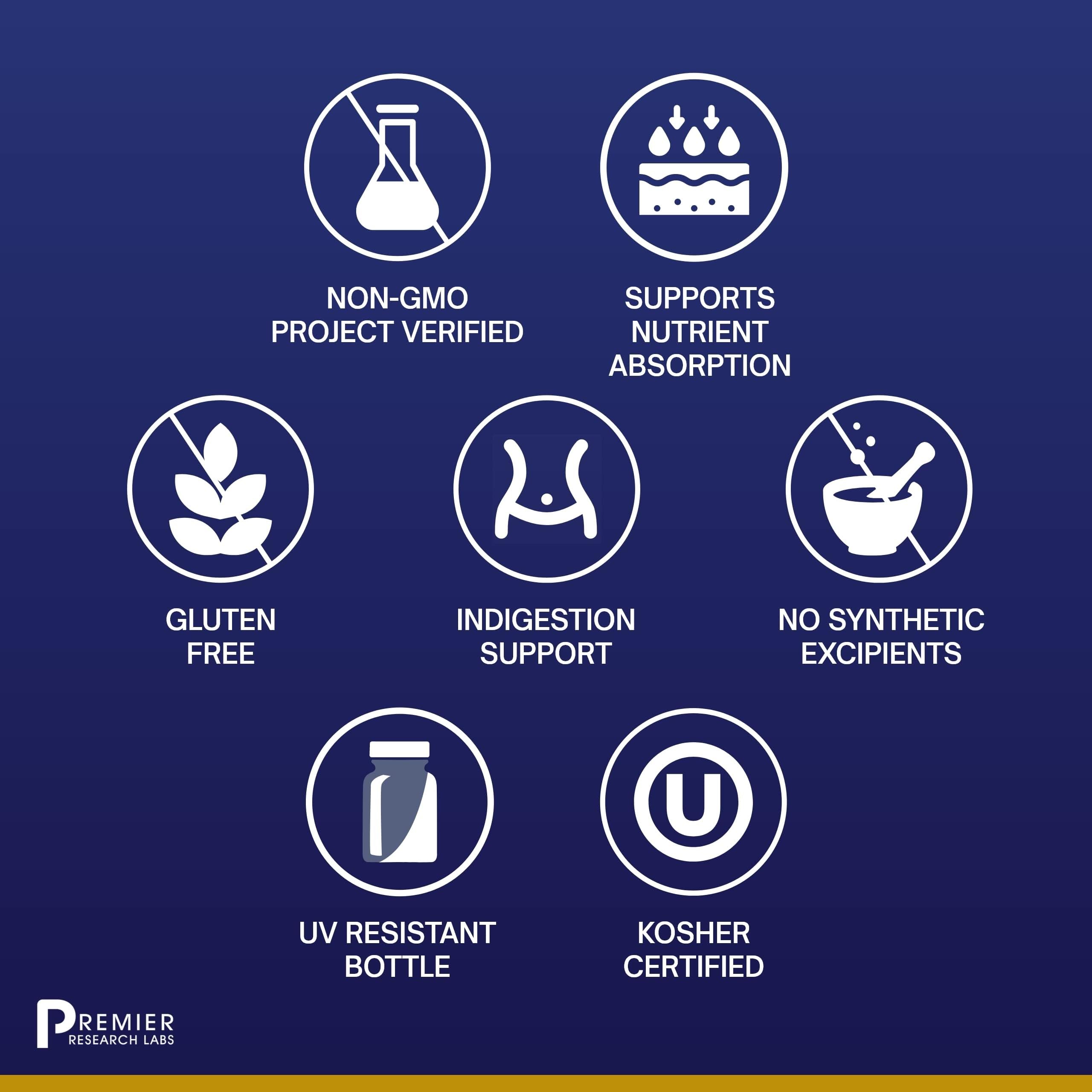Premier Research Labs Premier HCL - Betaine HCL, Betaine Hydrochloride Supplement for Optimal Digestive Function, Nutrient Absorption, Betaine-HCL for Low Stomach Acid- 90 Vegetarian Capsules Premier Research Labs uk supplements