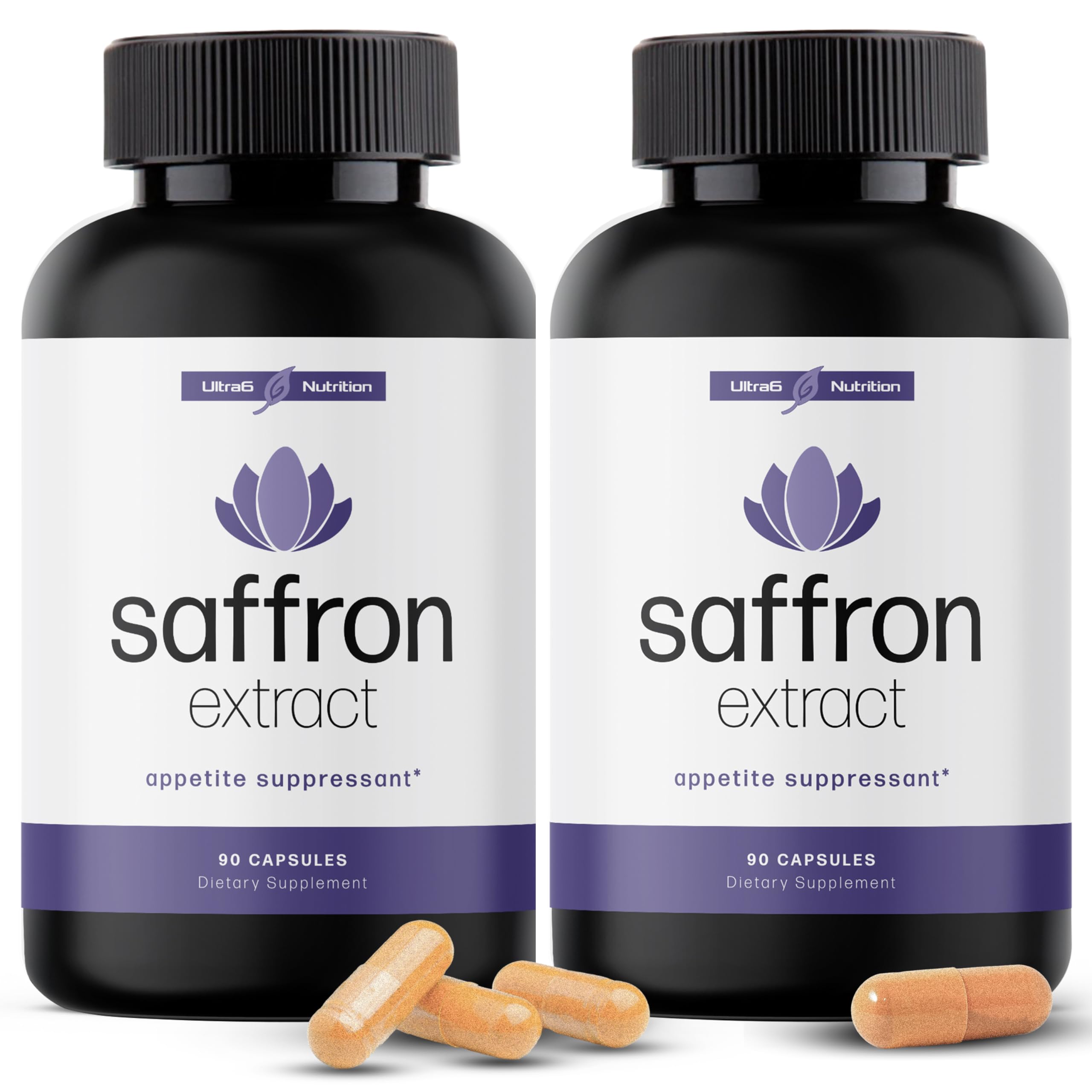 Pure Saffron Extract - Appetite Suppressant for Weight Loss Women & Men - Natural Hunger Ultra6 Nutrition uk supplements
