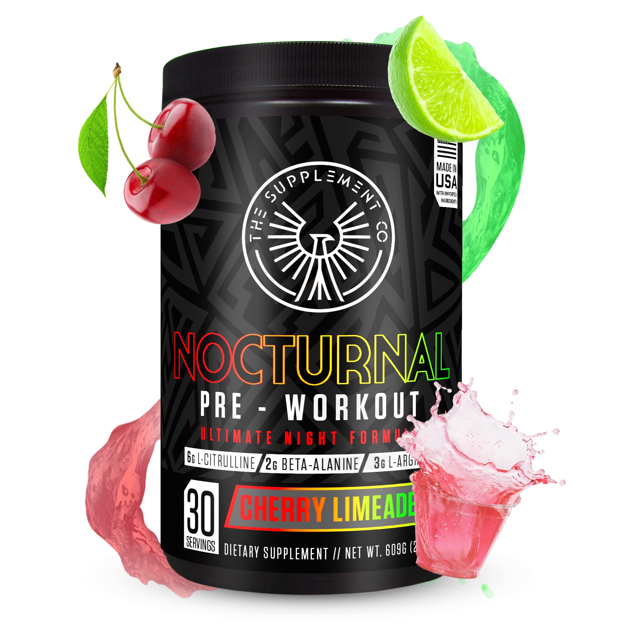 The Supplement Co Nocturnal Pre Workout - No Caffeine Night Time Preworkout for Men The Supplement Co uk supplements