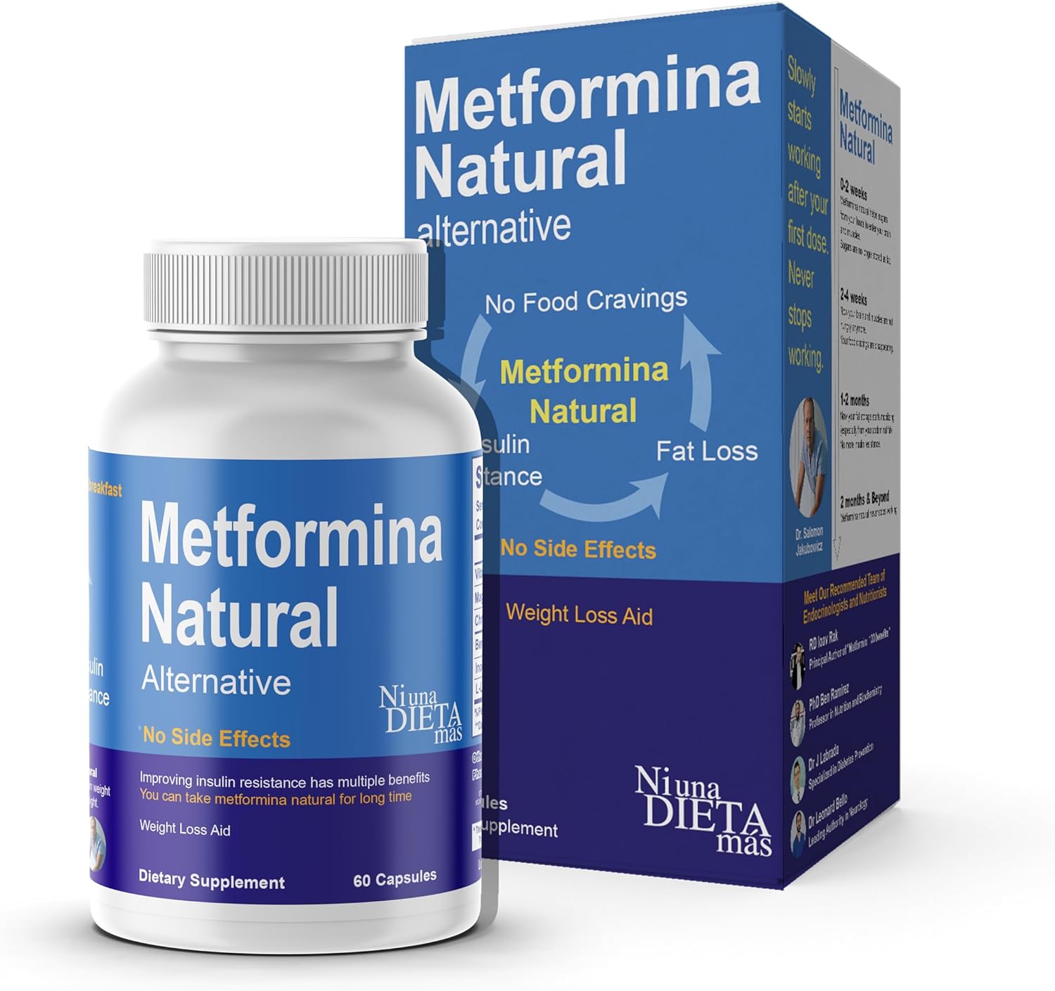 METFORMINA NATURAL - Fat & Glucose Metabolism Support - Dr Salomon Ni una dieta más uk supplements