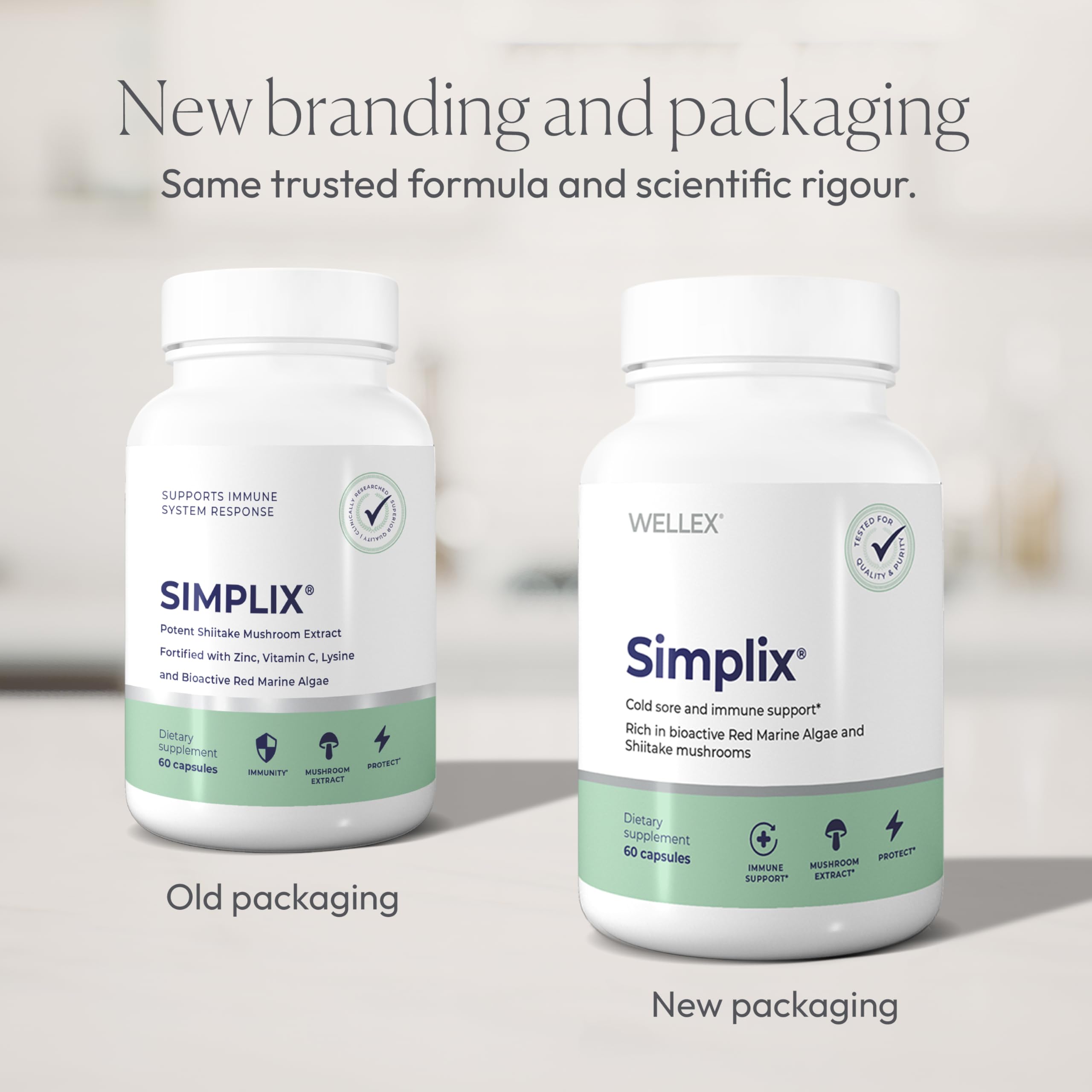 Simplix | Natural Supplement to Strengthen The Immune System | Respond to Outbreaks | Source of Highly Researched Mushroom & Seaweed Polysaccharides 60 Veggie Capsules (1 Pack) Papillex uk supplements