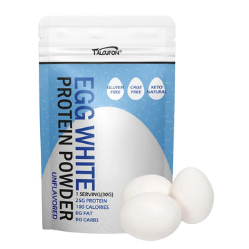 Talcufon Egg White Protein Powder 8 Oz Pasteurized No Additives, High Protein, Gluten-Free Ideal for Baking and Cooking, Unflavored 227G Talcufon uk supplements