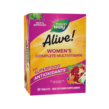 Nature's Way Alive! Daily Complete Multivitamin for Women, Supports Energy Metabolism, Hair, Skin & Nails*, B-Vitamins