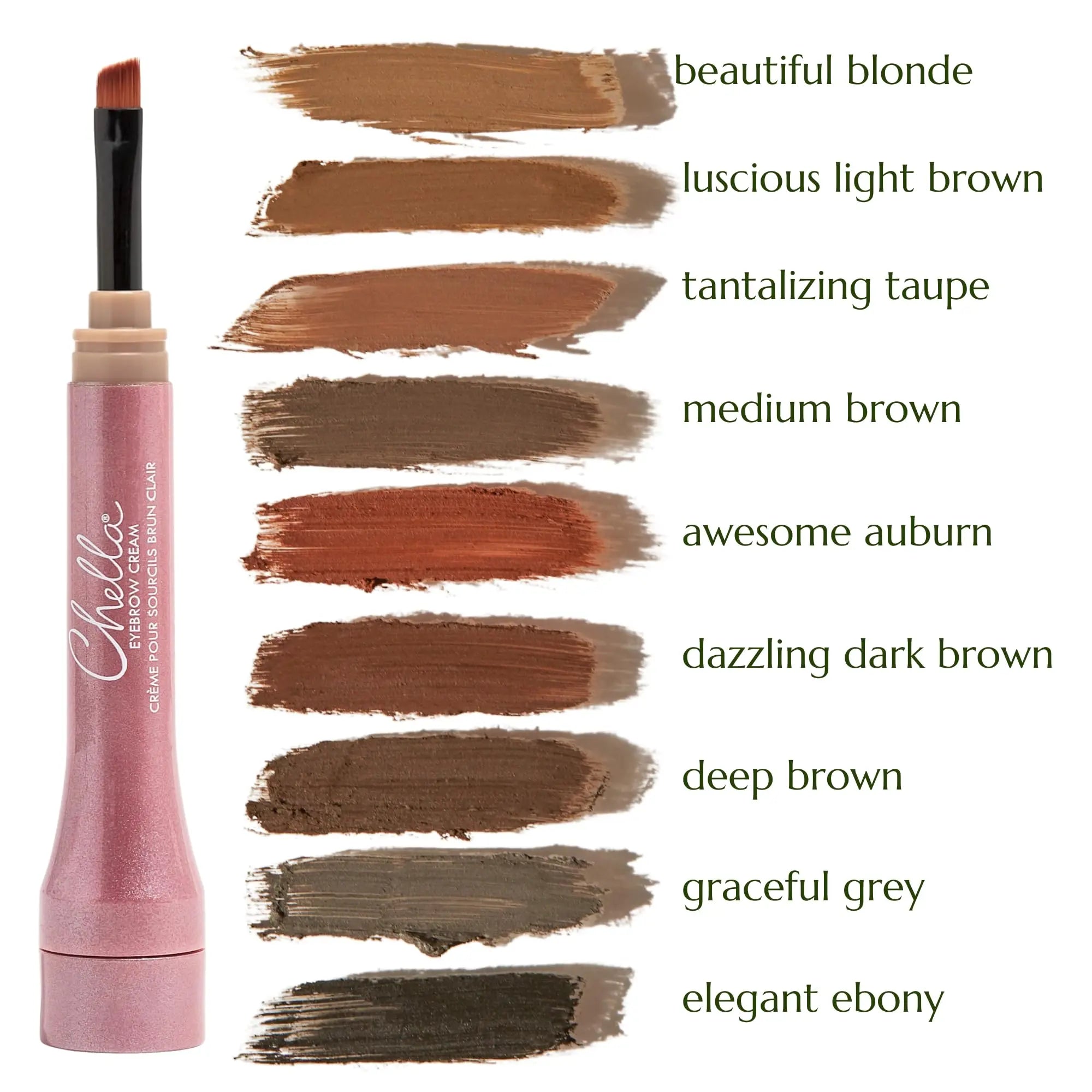 Chella Eyebrow Cream, Tantalizing Taupe - Vegan, Cruelty Free, Paraben Free, Gluten Free Eyebrow Pomade Makeup - Long Wearing, Velvet Consistency, Water Proof Chella uk supplements
