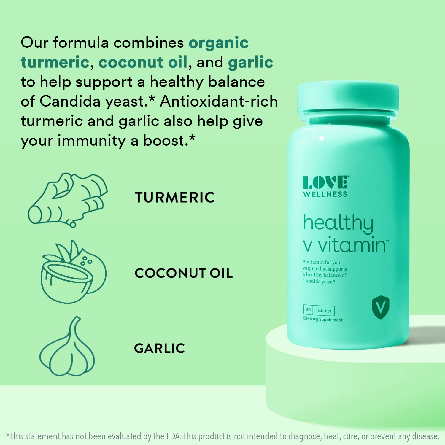 Love Wellness Women's Vaginal Health Supplement, Healthy V Vitamin | Maintains pH Balance, Gut Health Love Wellness uk supplements