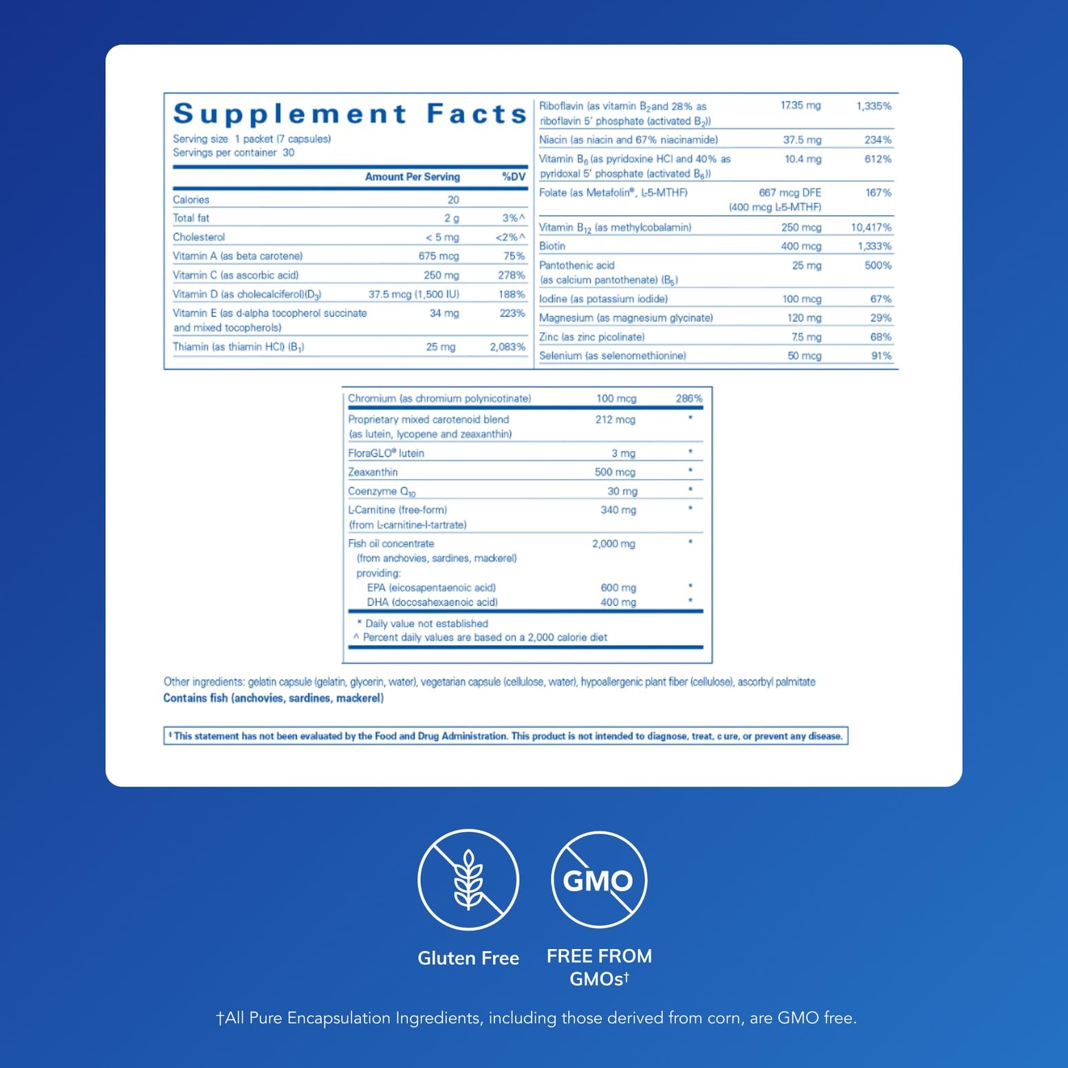Pure Encapsulations Energize Plus Pure Pack | Supplement to Support Energy Production and Nutrient Metabolism* | 30 Packets Pure Encapsulations uk supplements