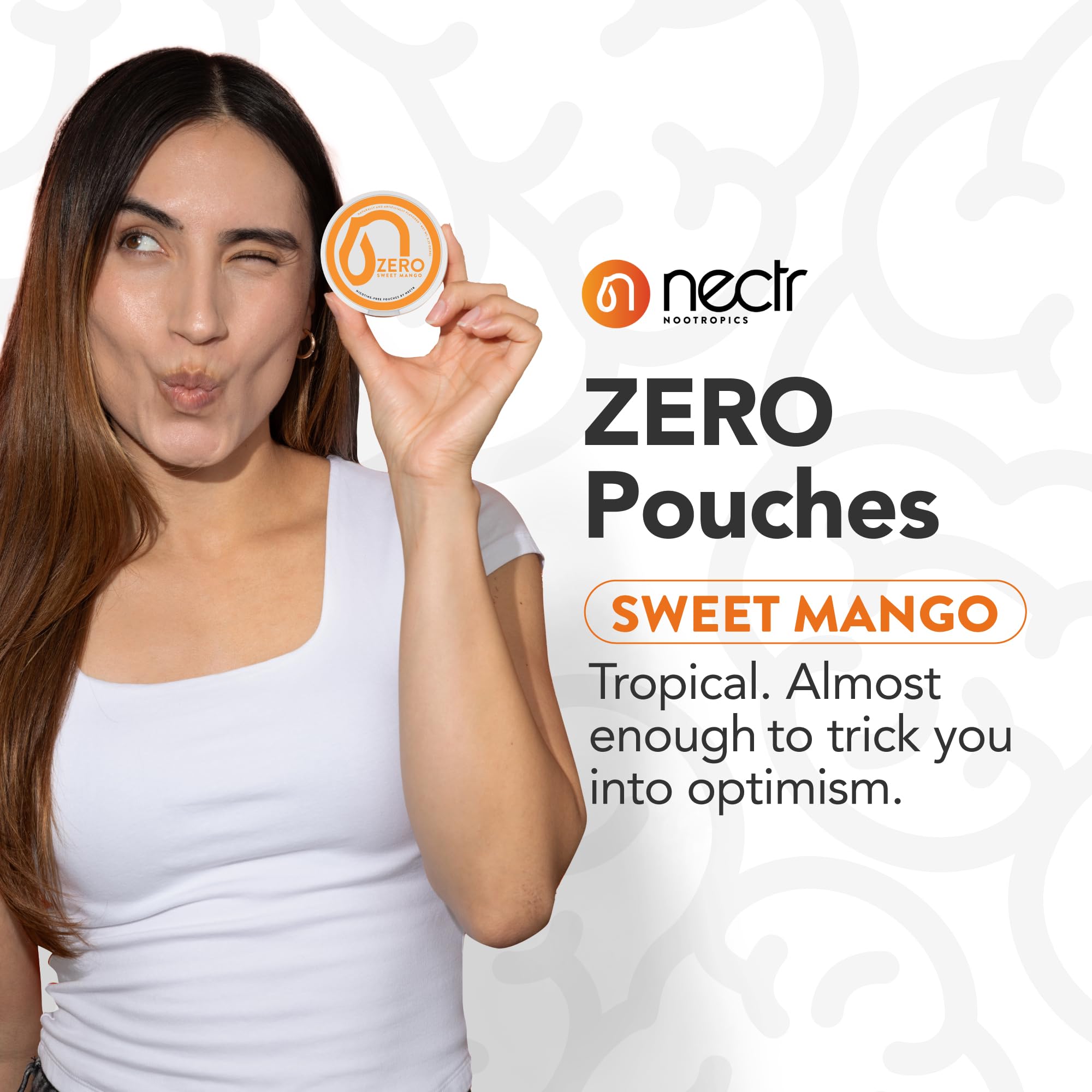 Nectr Energy Zero Pouches - No Caffeine, No Sugar, Zero Calories Mini Pouches for Oral Fixation and Stress Relief - 4 Pucks of 20 - Sweet Mango Flavor Nectr uk supplements