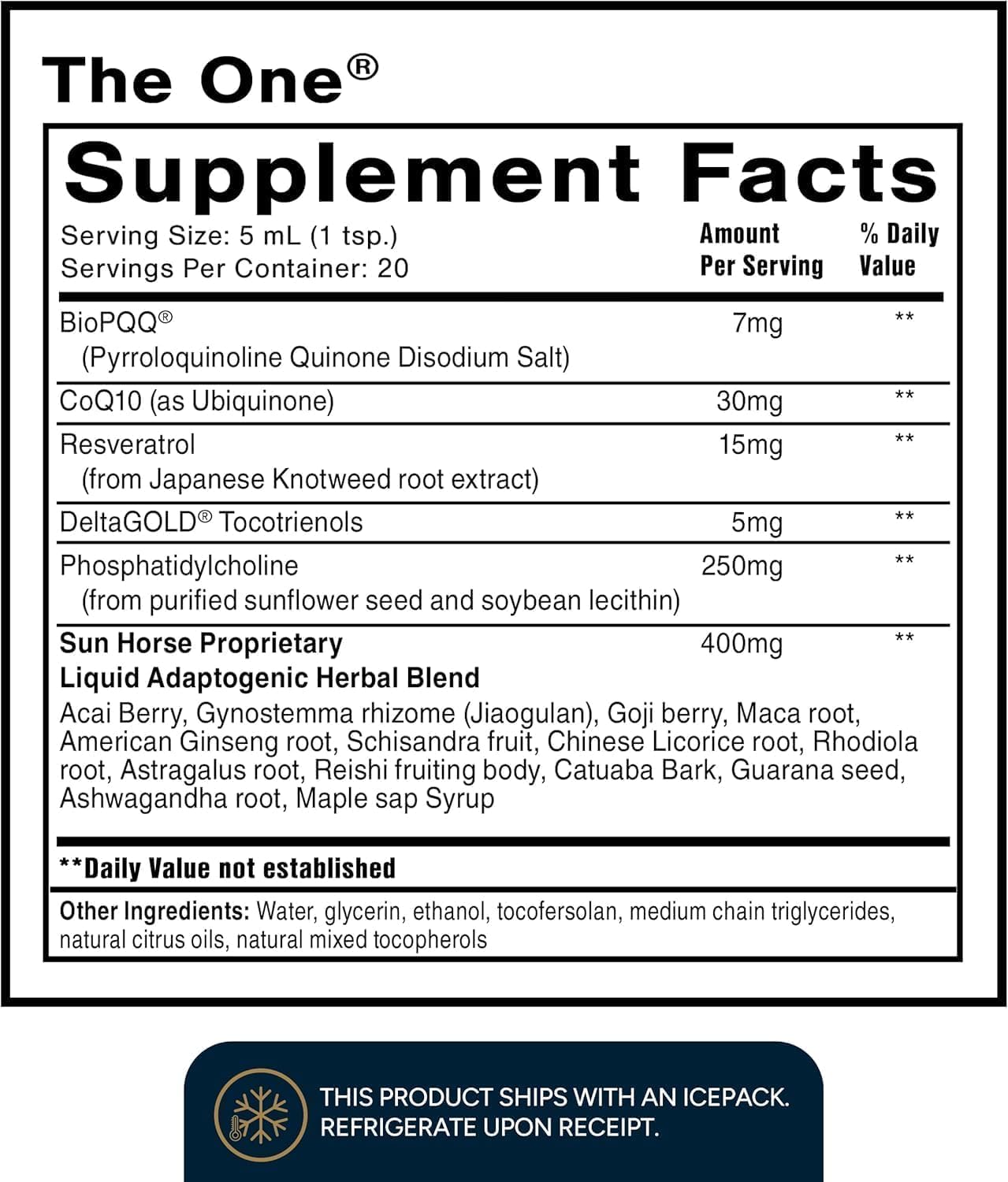 Quicksilver Scientific The ONE Mitochondrial Elixir - Mitochondria Supplement to Support Cellular Health with Phosphatidylcholine, Resveratrol, Reishi Mushroom & CoQ10 Liquid (3.38 Fl oz / 100ml) Quicksilver Scientific uk supplements
