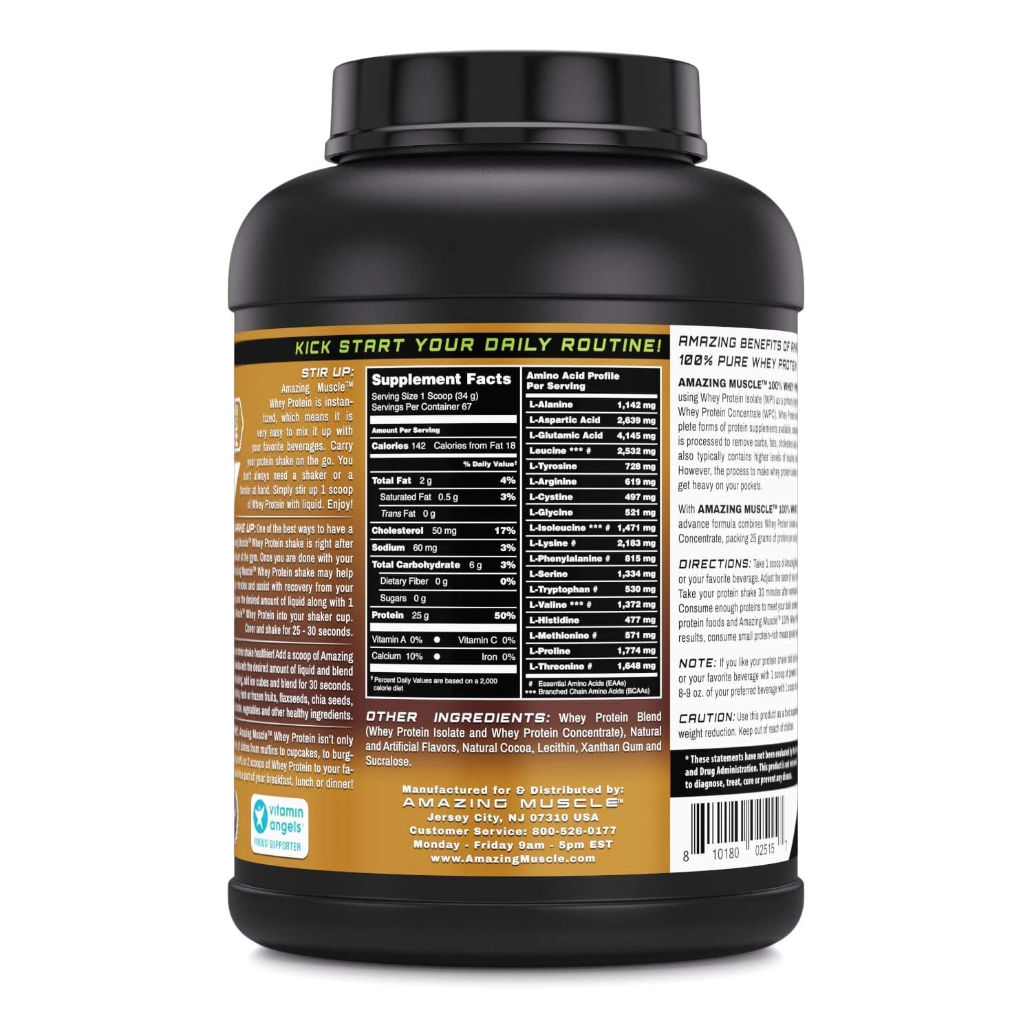 Amazing Muscle 100% Whey Protein Powder *Advanced Formula with Whey Protein Amazing Nutrition uk supplements