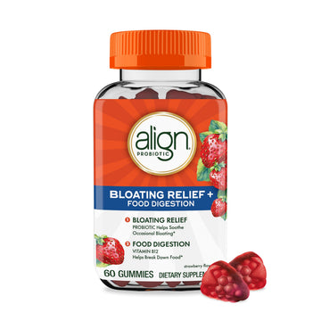 Align Probiotic, Bloating Relief + Food Digestion, Probiotics for Women and Men, Probiotic Helps Soothe Occasional Bloating*, With Vitamin B12 to Help Break Down Food into Cellular Energy*,60 Gummies Align uk supplements