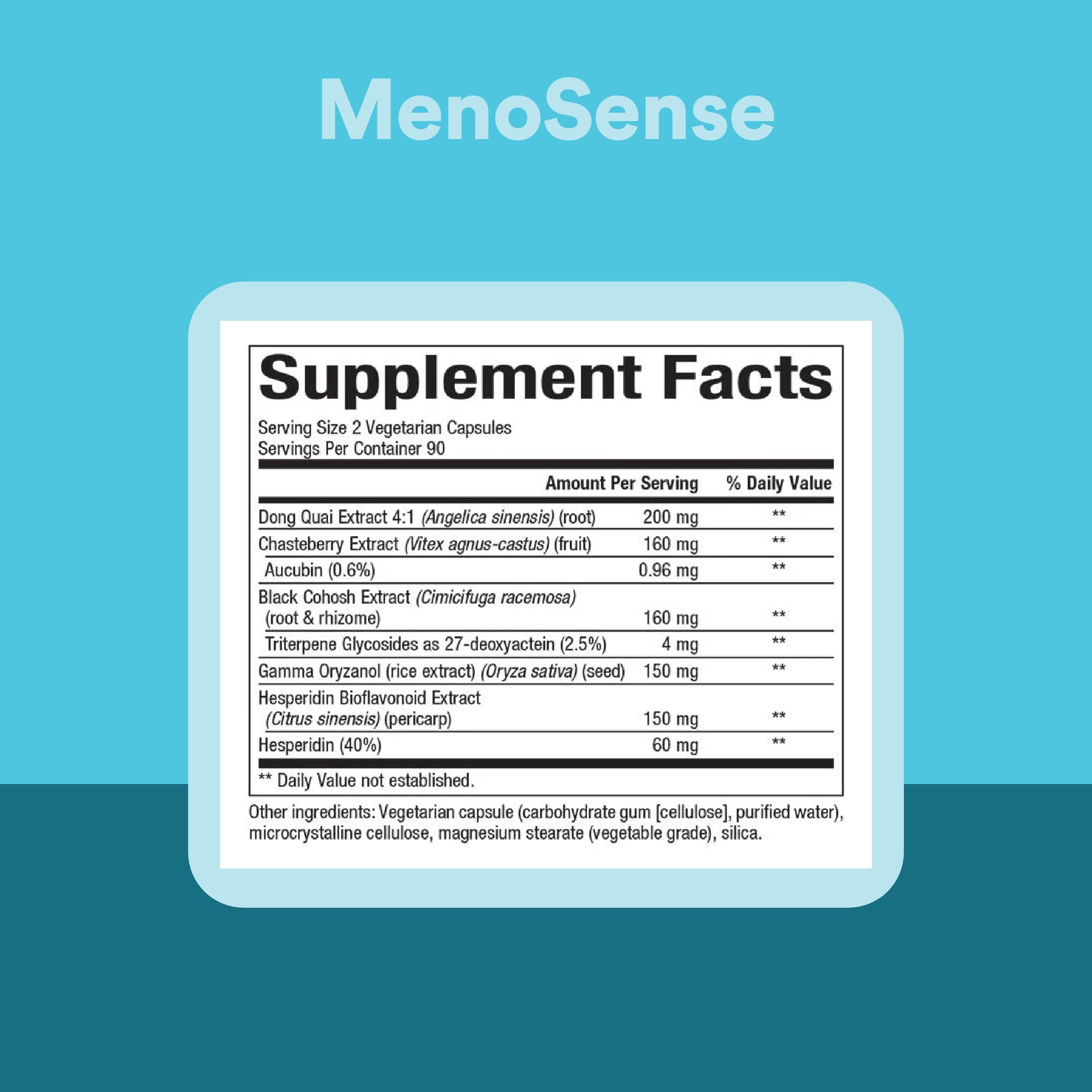 Natural Factors WomenSense MenoSense - Dietary Supplement with Black Cohosh, Chasteberry & Dong Quai - Menopause & Perimenopause Support Supplement - 180 Vegetarian Capsules (90 Servings) Natural Factors uk supplements