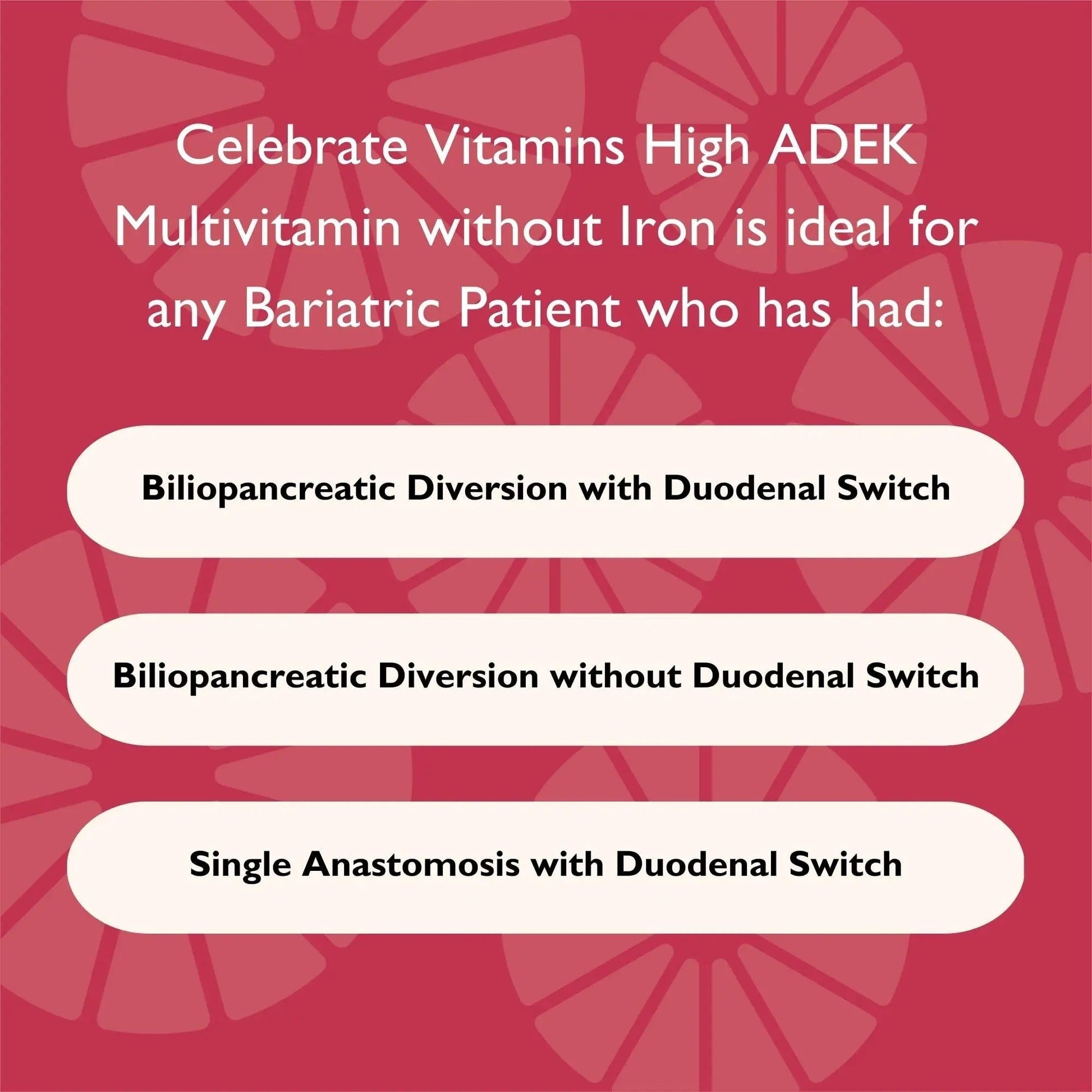 Celebrate Vitamins Multi ADEK Chewables, Iron Free - Daily Bariatric Multivitamin, High Level of Vitamins A, D, E, K & B12 Celebrate Bariatric Supplements uk supplements