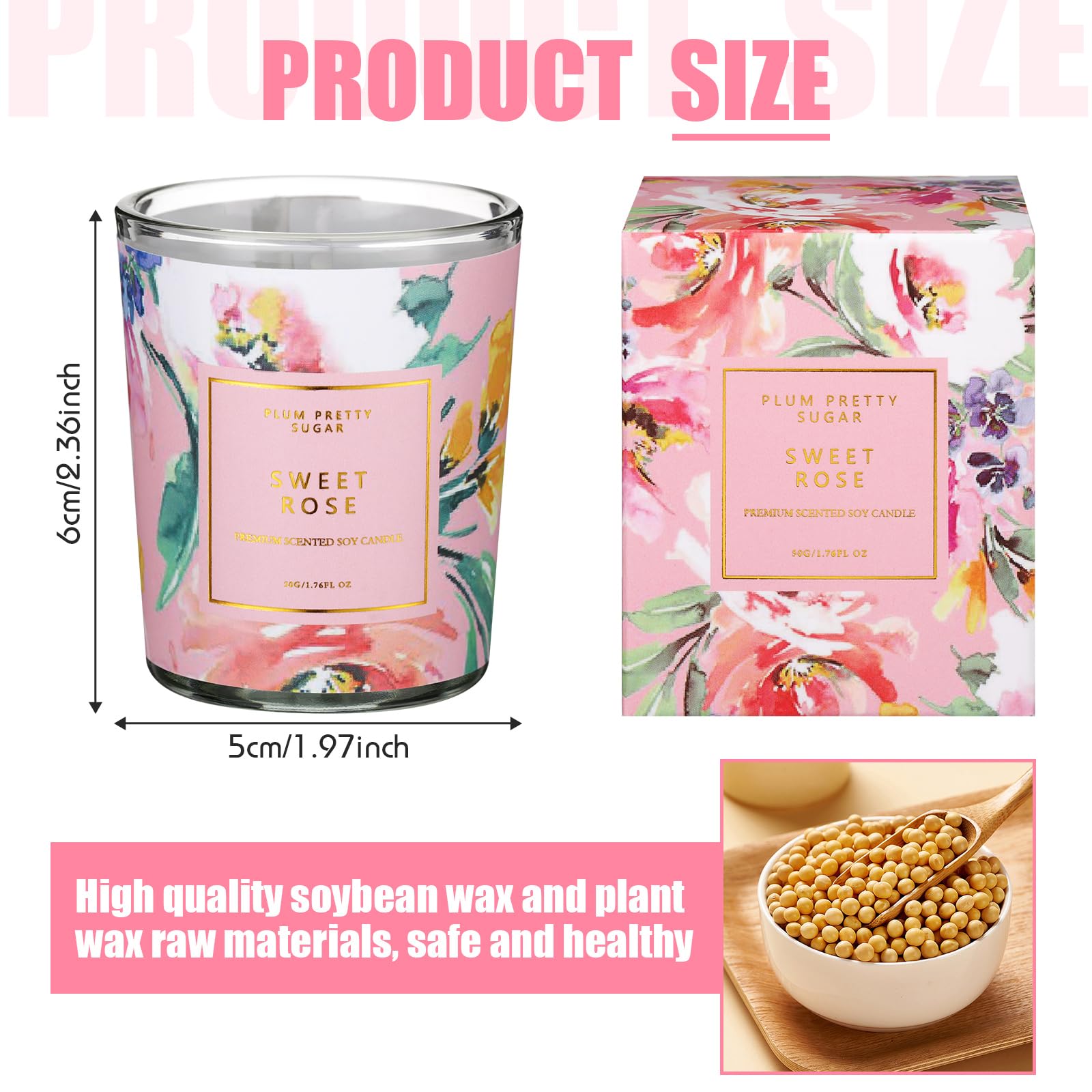 MTLEE 24 Pcs Candles for Home Scented Candle Gifts for Women Bulk 8 Long Lasting Aromatherapy Jar MTLEE uk supplements