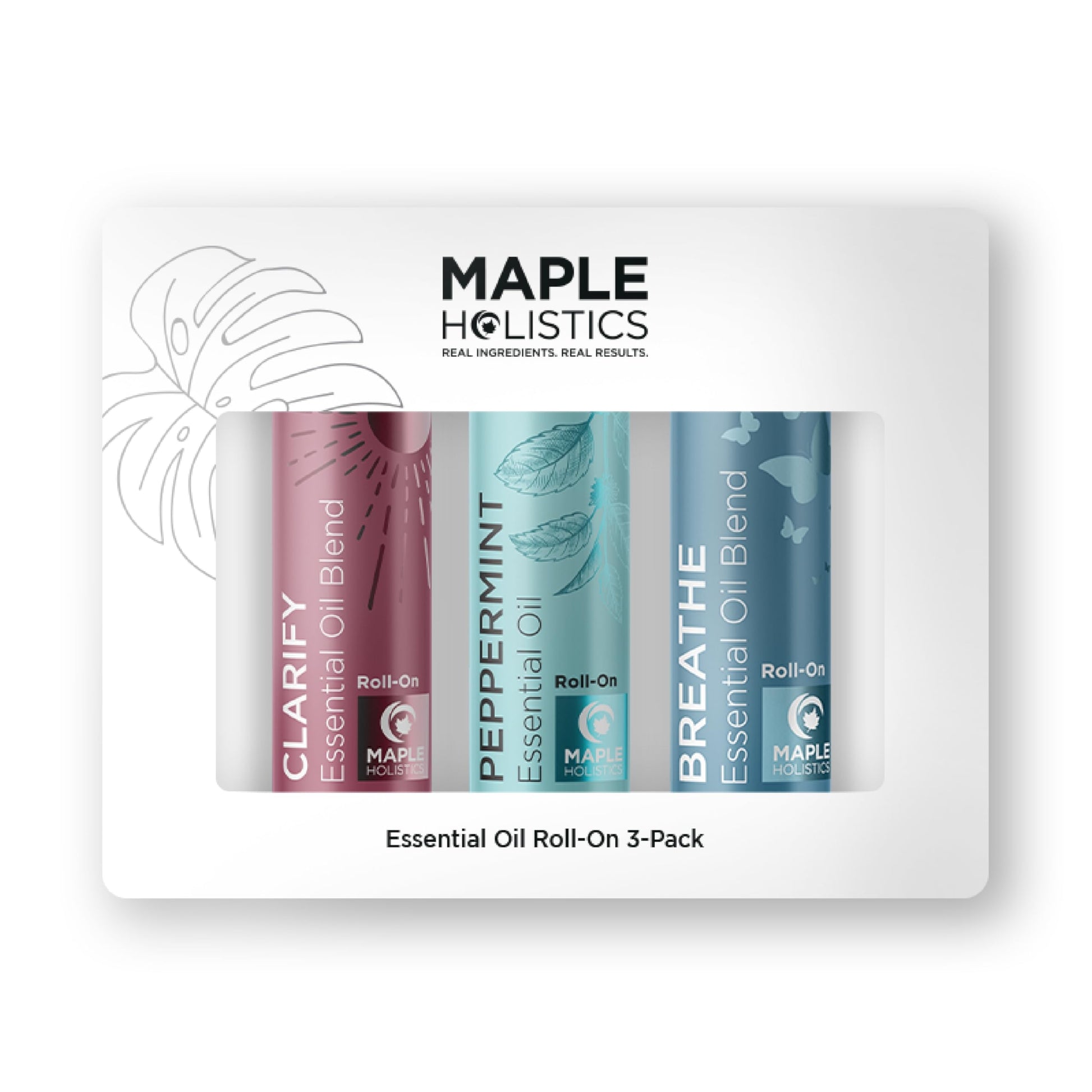 Headache Roll on Essential Oils - Aromatherapy Essential Oils Sets Variety Pack with Peppermint Clarify Maple Holistics uk supplements