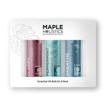 Headache Roll on Essential Oils - Aromatherapy Essential Oils Sets Variety Pack with Peppermint Clarify Maple Holistics uk supplements