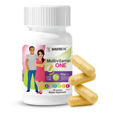 BariatricPal Multivitamin ONE 1 per Day! Bariatric Multivitamin Capsule with 45 mg of Iron | Easy to Swallow Capsule | BariatricPal uk supplements