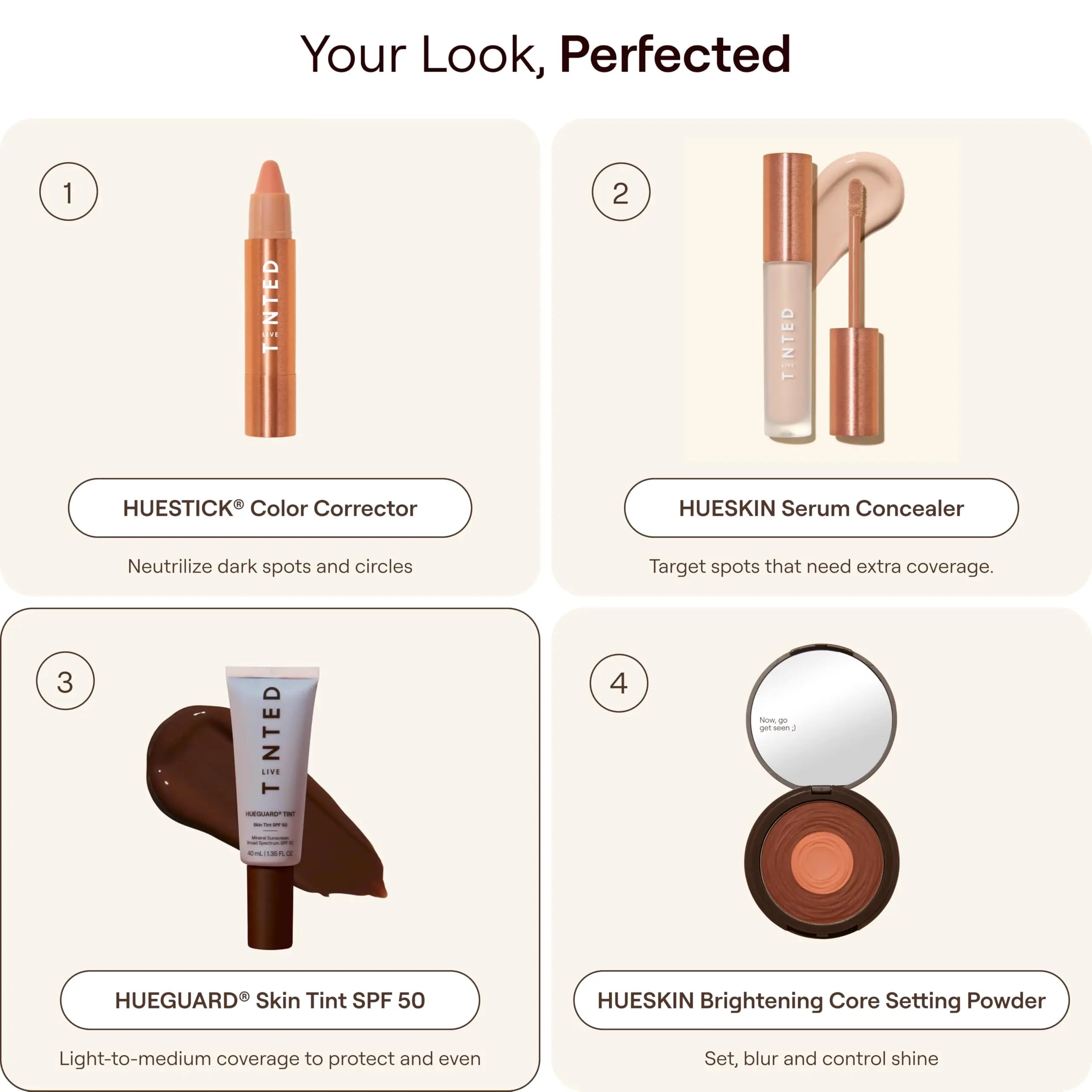 Live Tinted Hueguard Skin Tint SPF 50 - Tinted Mineral Sunscreen with Light-Medium Buildable Coverage With a Hydrating and Radiant Finish - Water and Sweat Resistant, 1.35 fl oz - Shade 10 Live Tinted uk supplements