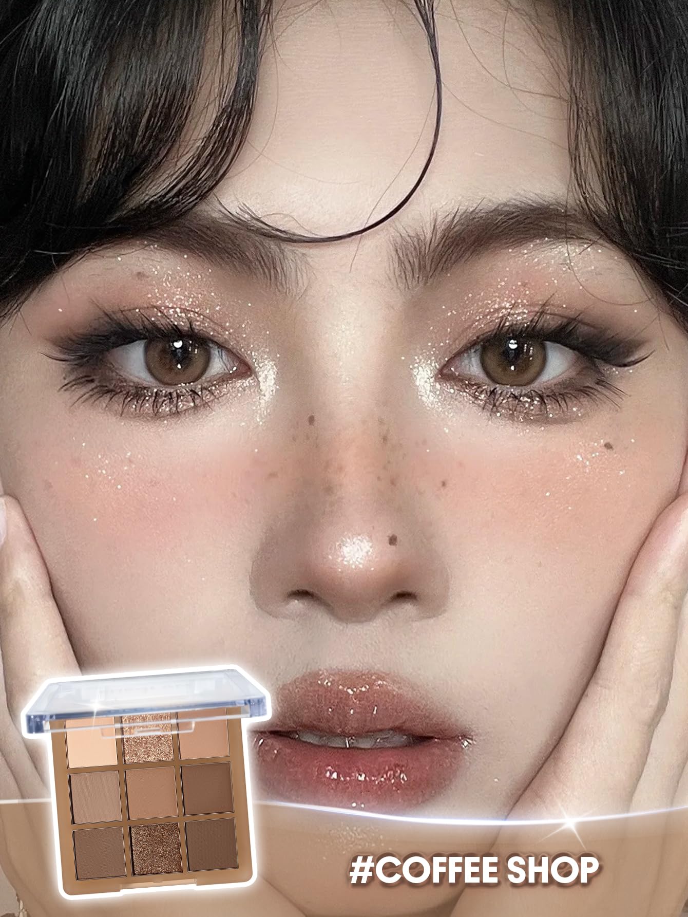 SHEGLAM Eyeshadow Palette 9-Color Ultra-pigmented Shimmer & Matte Shades, Vegan & Cruelty-free-Coffee Shop SHEGLAM uk supplements