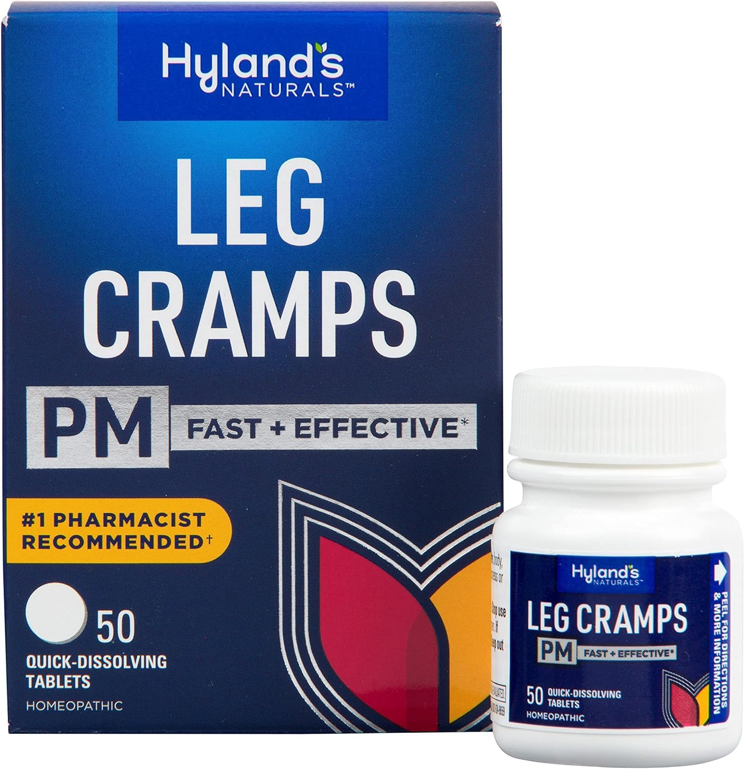 Hyland's Leg Cramps PM With Quinine Tablets 50 ea ( Pack of 6) Hyland's uk supplements